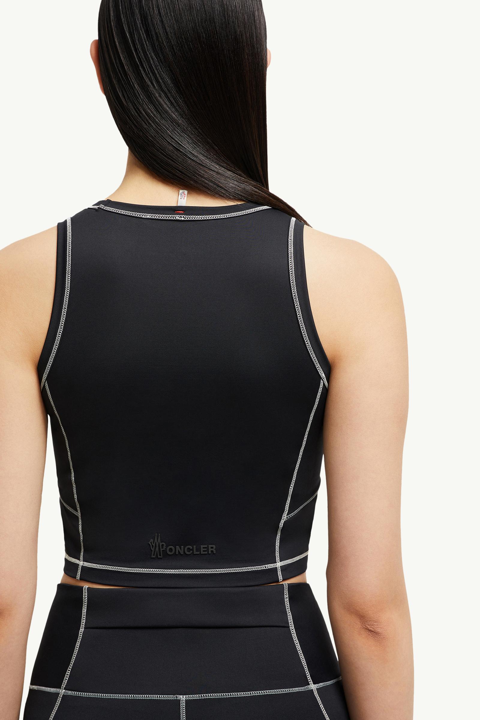 Moncler Logo Tank Top Black Black