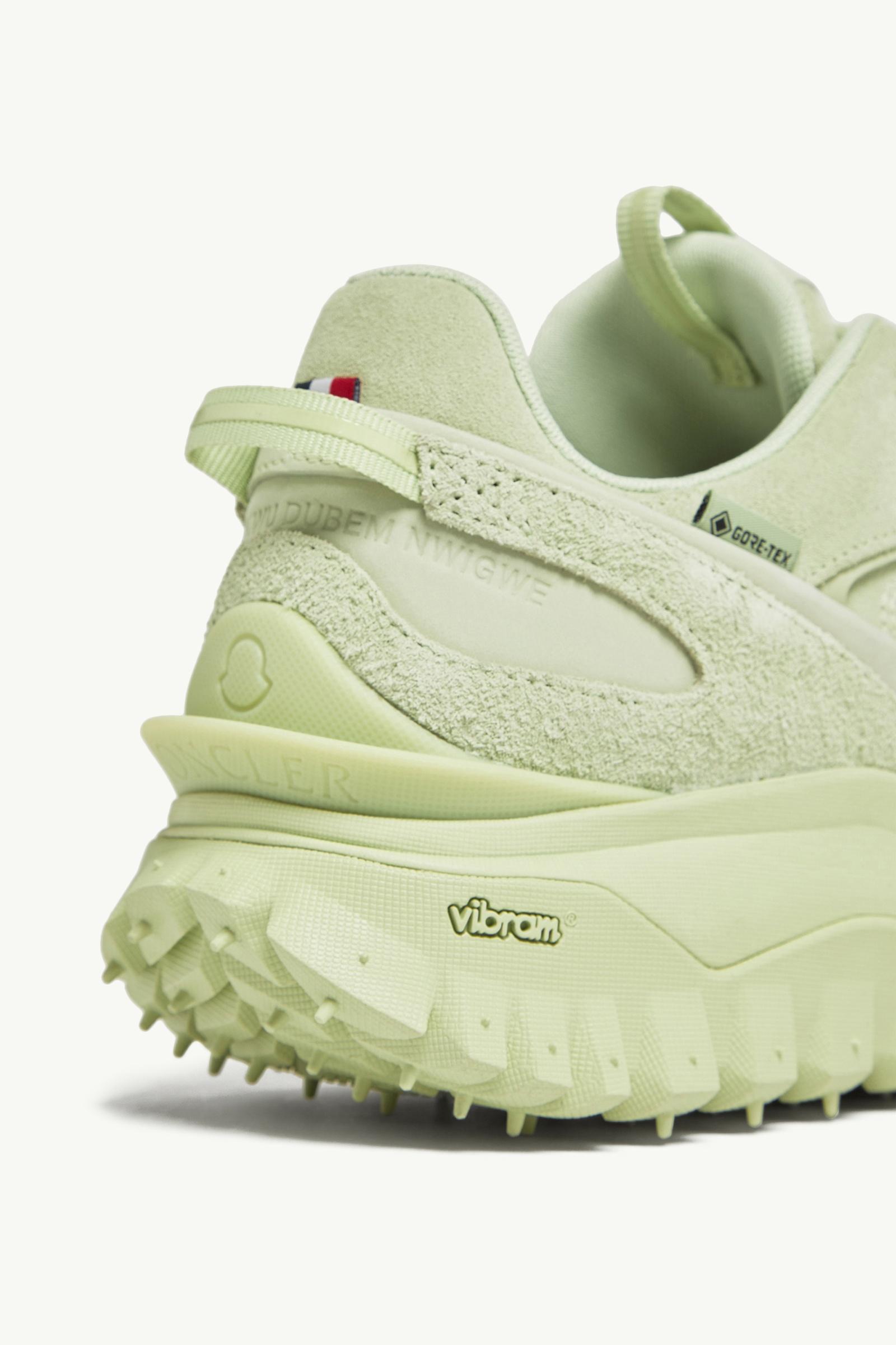 Moncler Trailgrip Momint Nubuck & Suede Sneakers Pastel Green