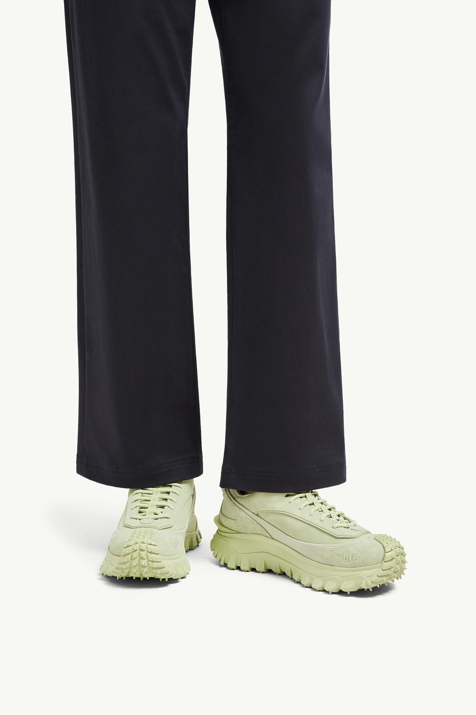 Moncler Trailgrip Momint Nubuck & Suede Sneakers Pastel Green