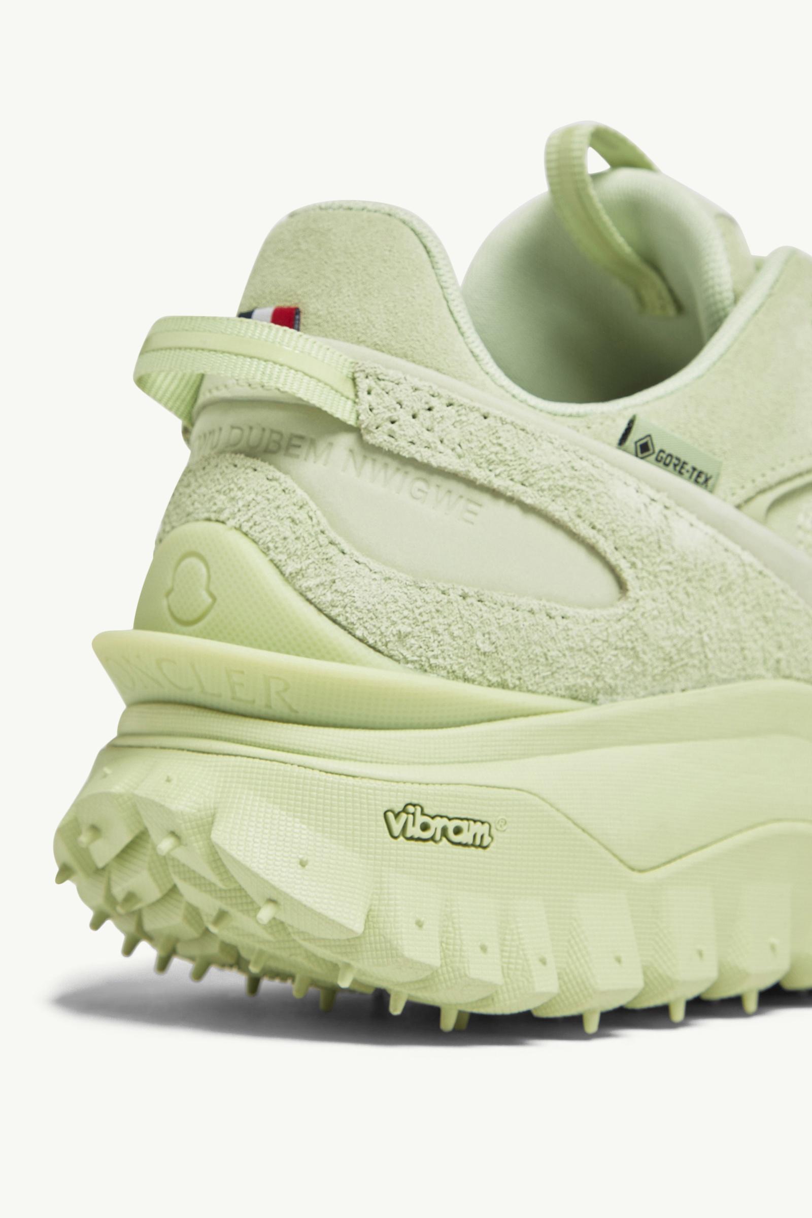 Moncler Trailgrip Momint Nubuck & Suede Sneakers Pastel Green