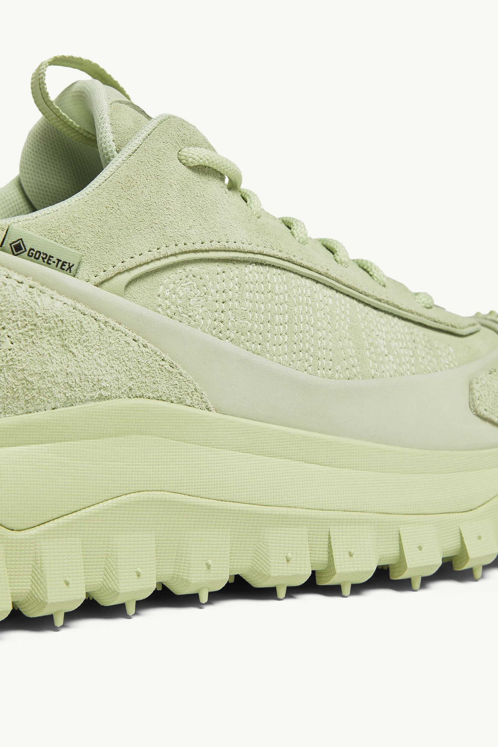 Moncler Trailgrip Momint Nubuck & Suede Sneakers Pastel Green