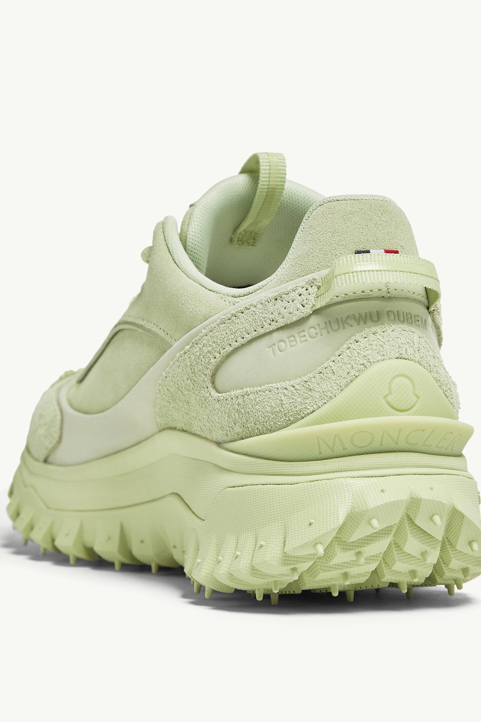 Moncler Trailgrip Momint Nubuck & Suede Sneakers Pastel Green