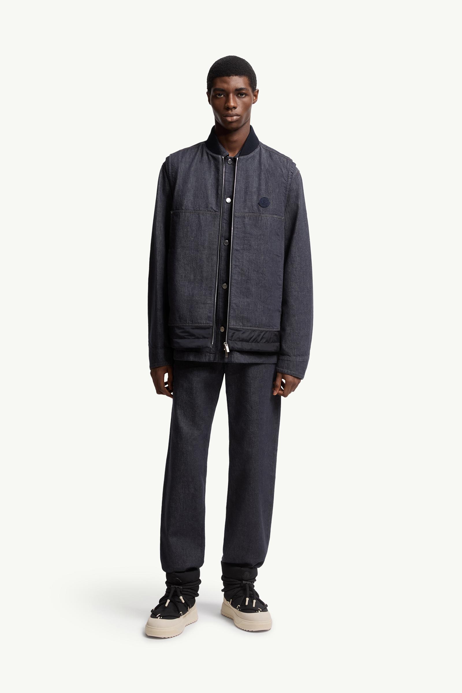 Moncler Straight Leg Jeans Denim Blue Denim Blue