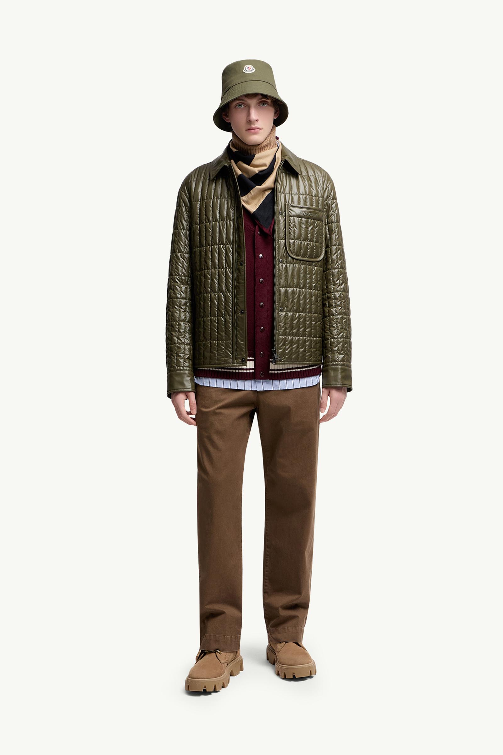 Moncler Cotton Gabardine Pants Brown Brown
