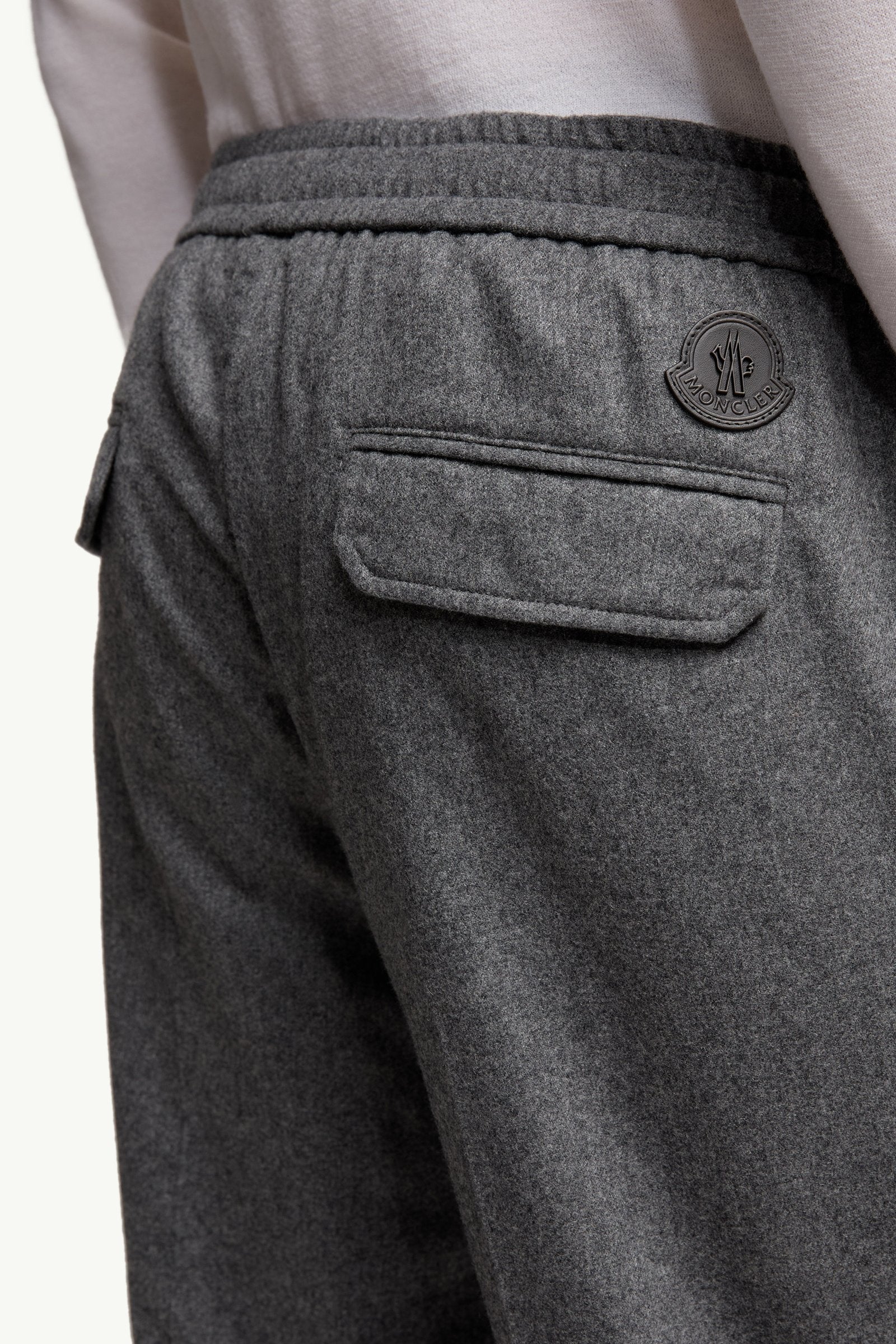 Moncler Cashmere Blend Jogging Pants Dark Grey Dark Grey