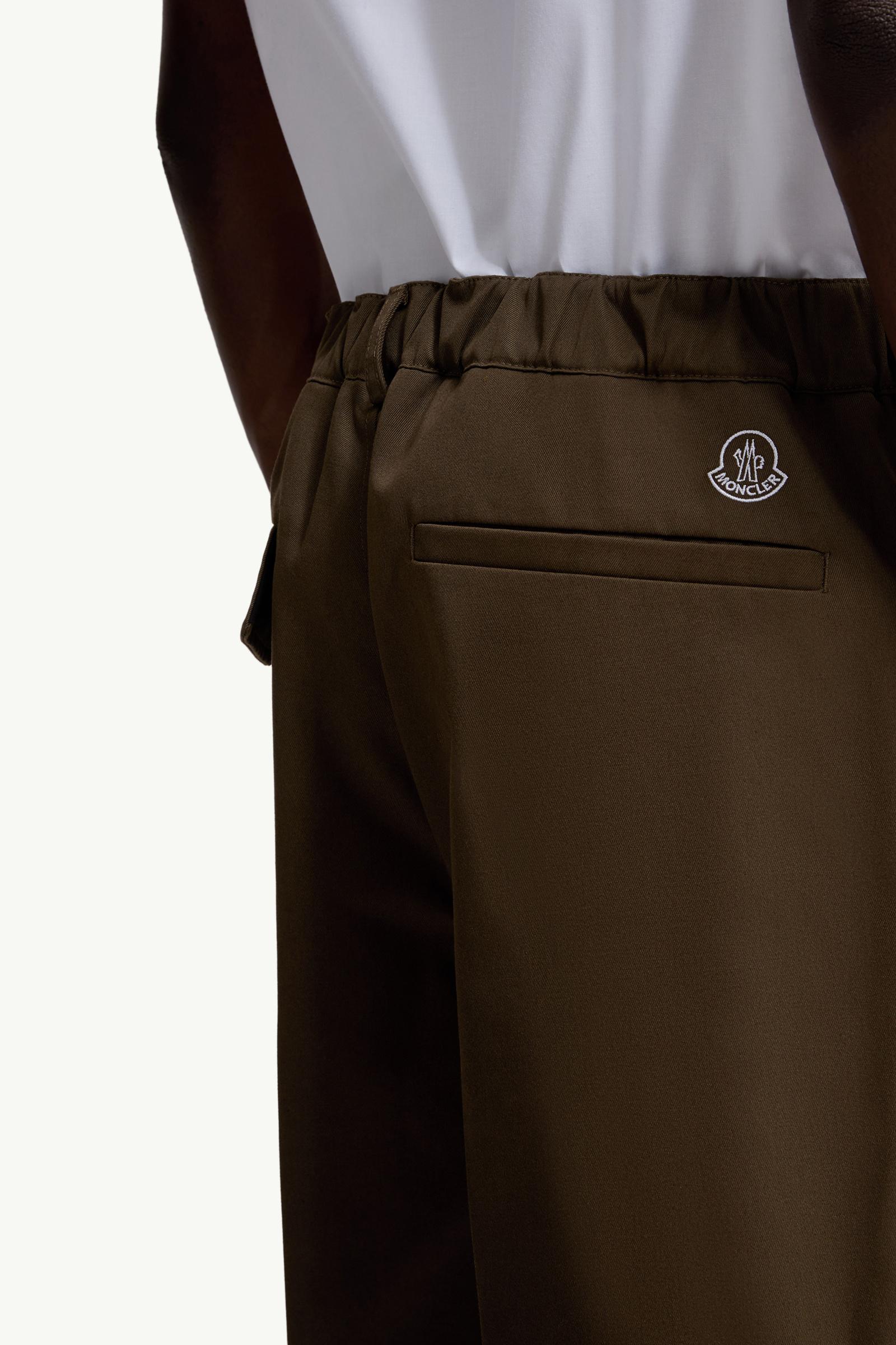 Moncler Tailored Gabardine Pants Olive Green Olive Green