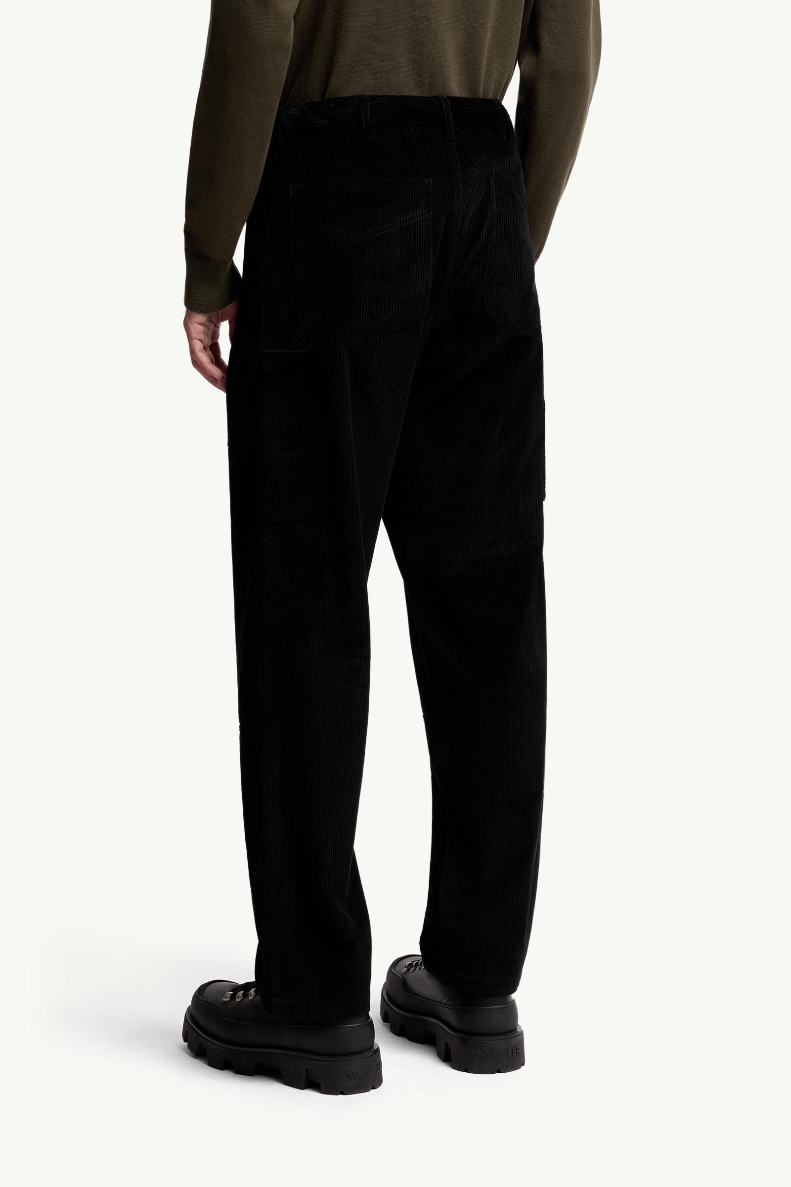 Moncler Corduroy Jogging Pants Black Black