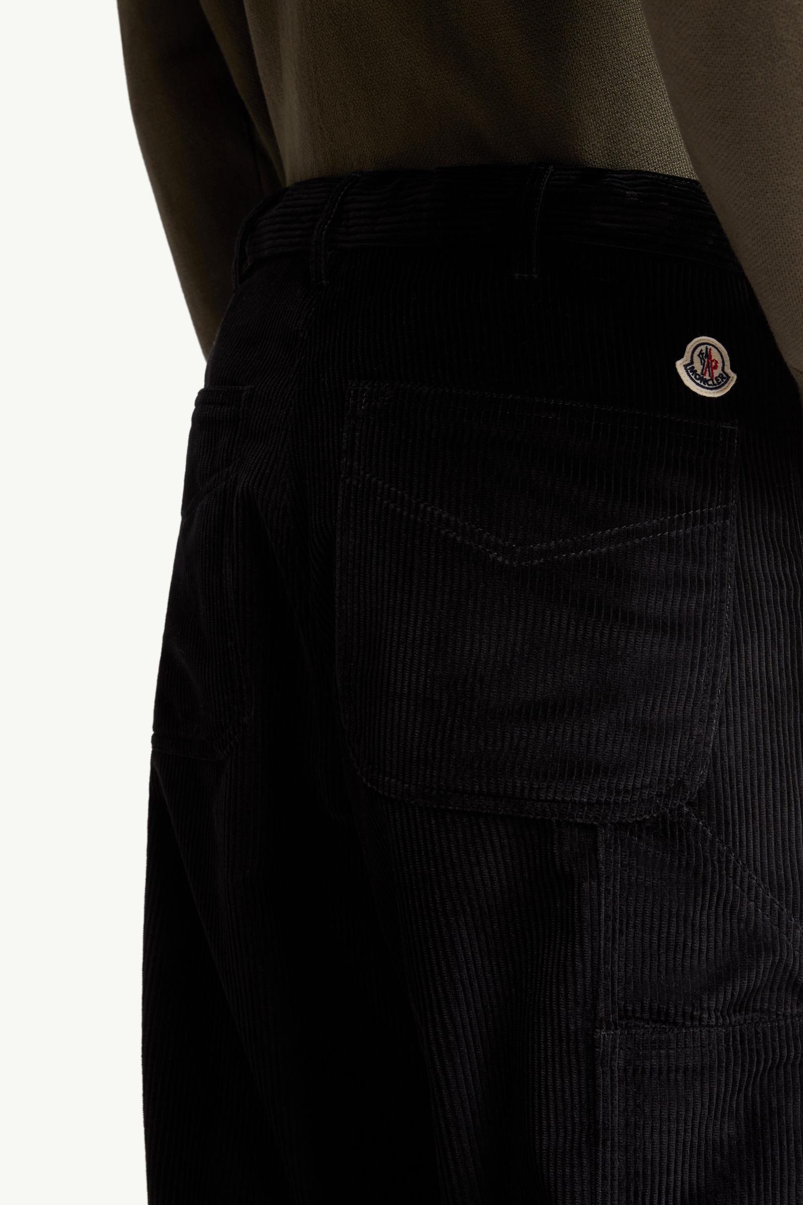 Moncler Corduroy Jogging Pants Black Black