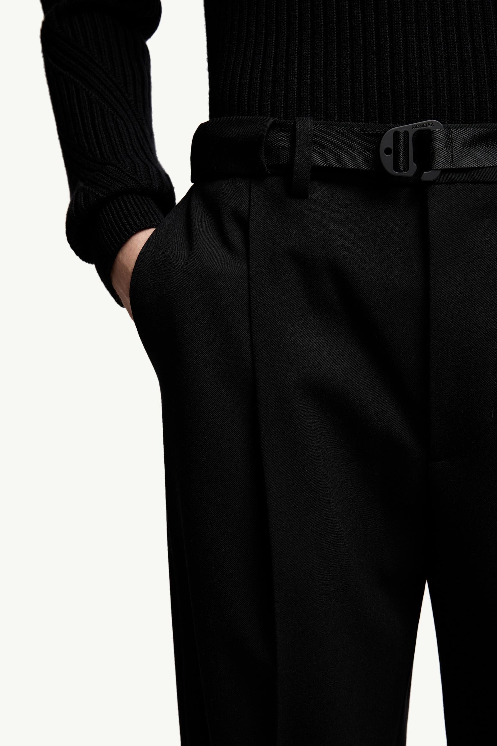 Moncler Twill Pants Black Black