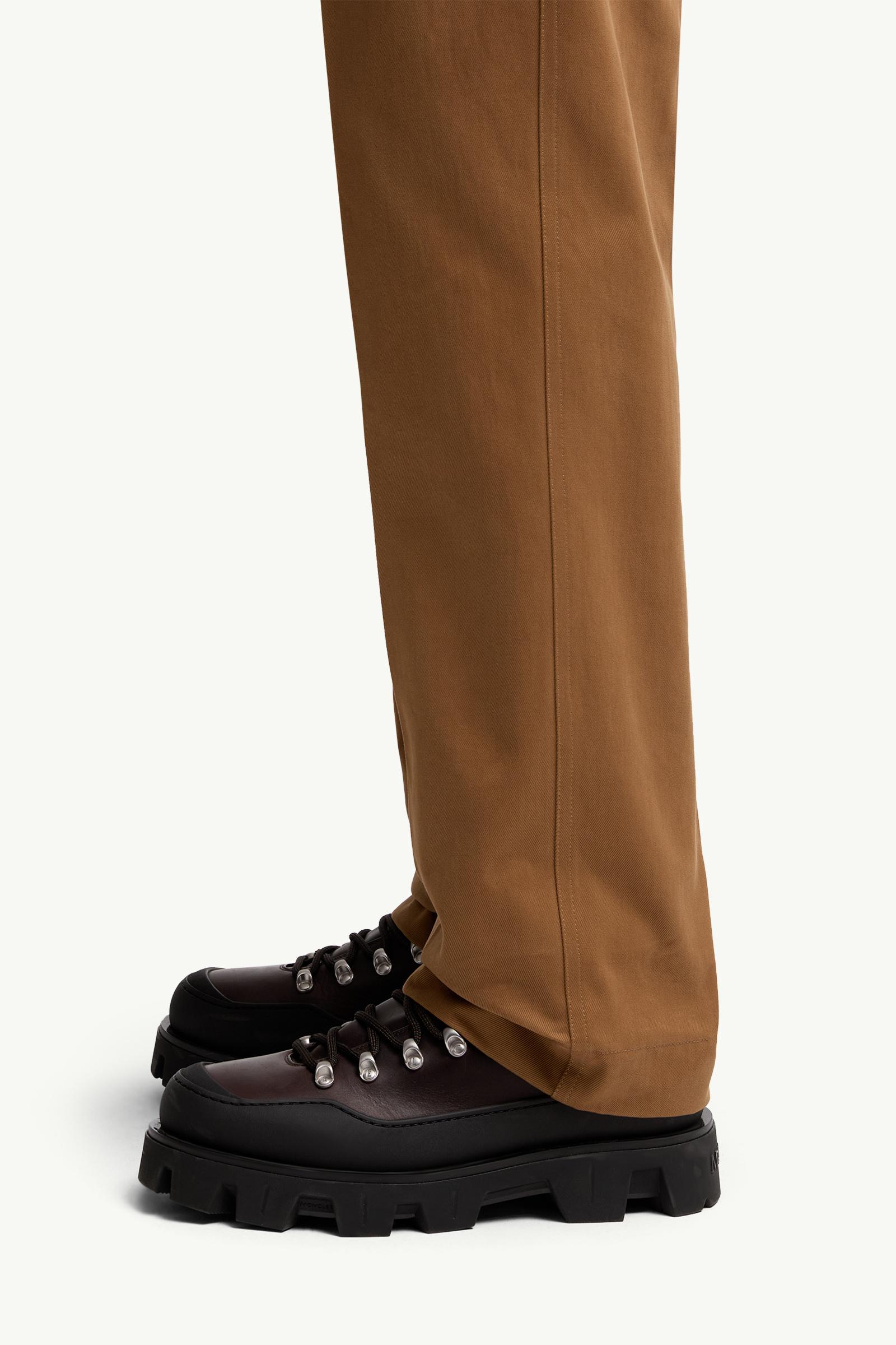 Moncler Cotton Tailored Pants Light Brown Light Brown