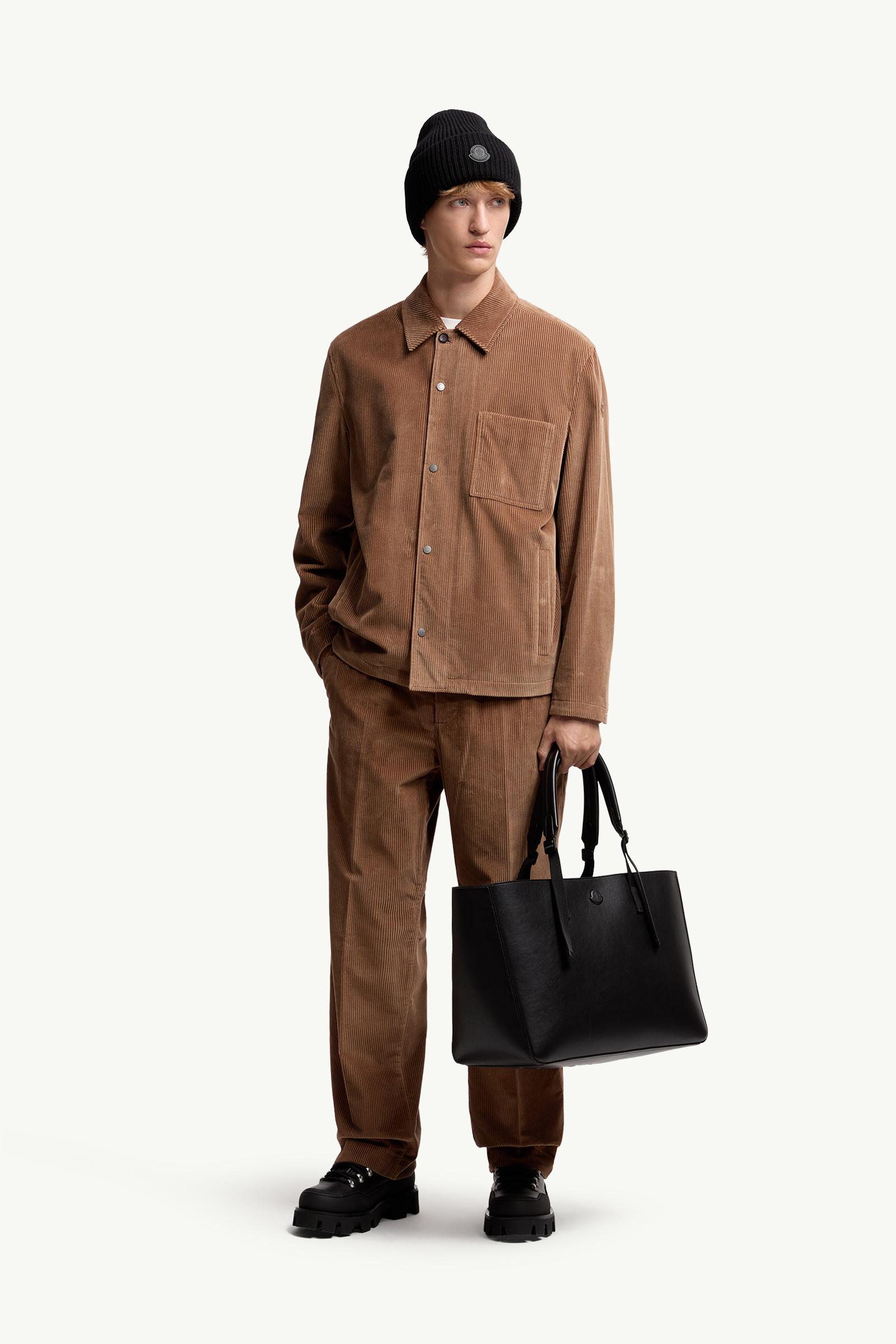 Moncler Corduroy Shirt Jacket Brown Brown