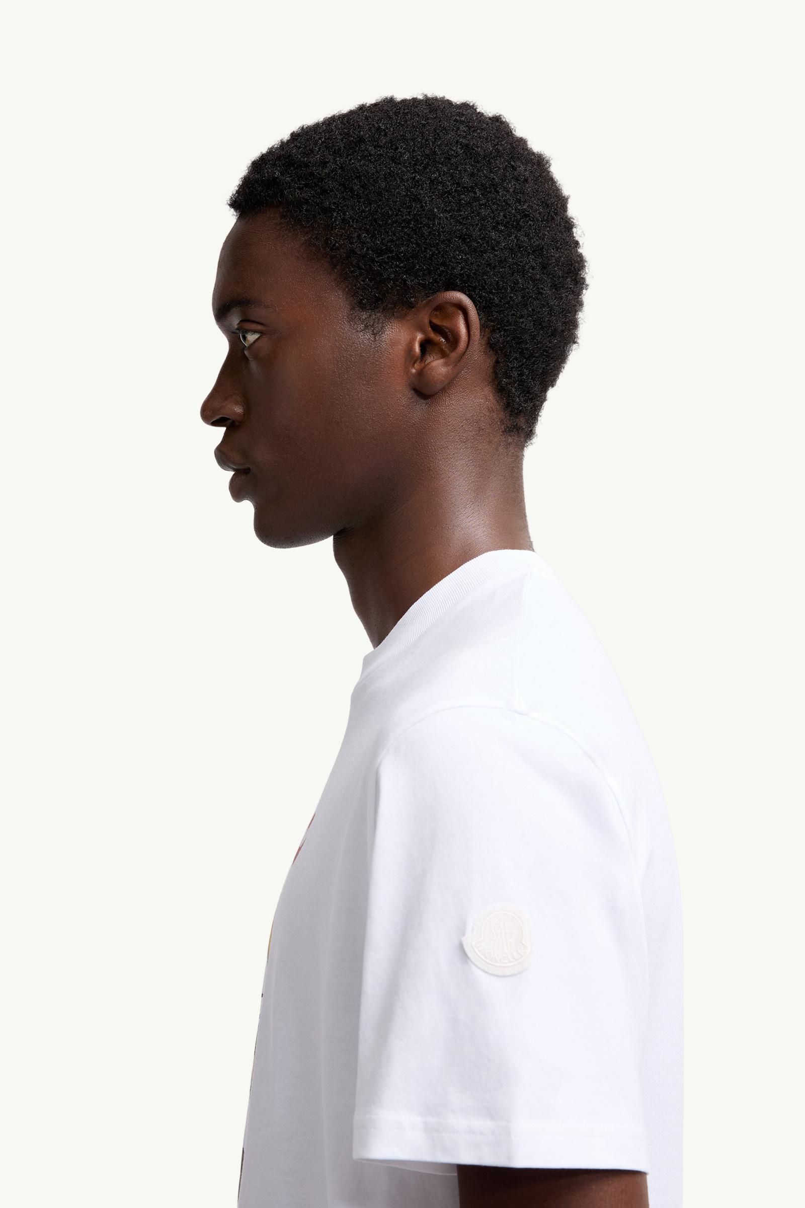 Moncler Mascot Logo Cotton T-Shirt White White