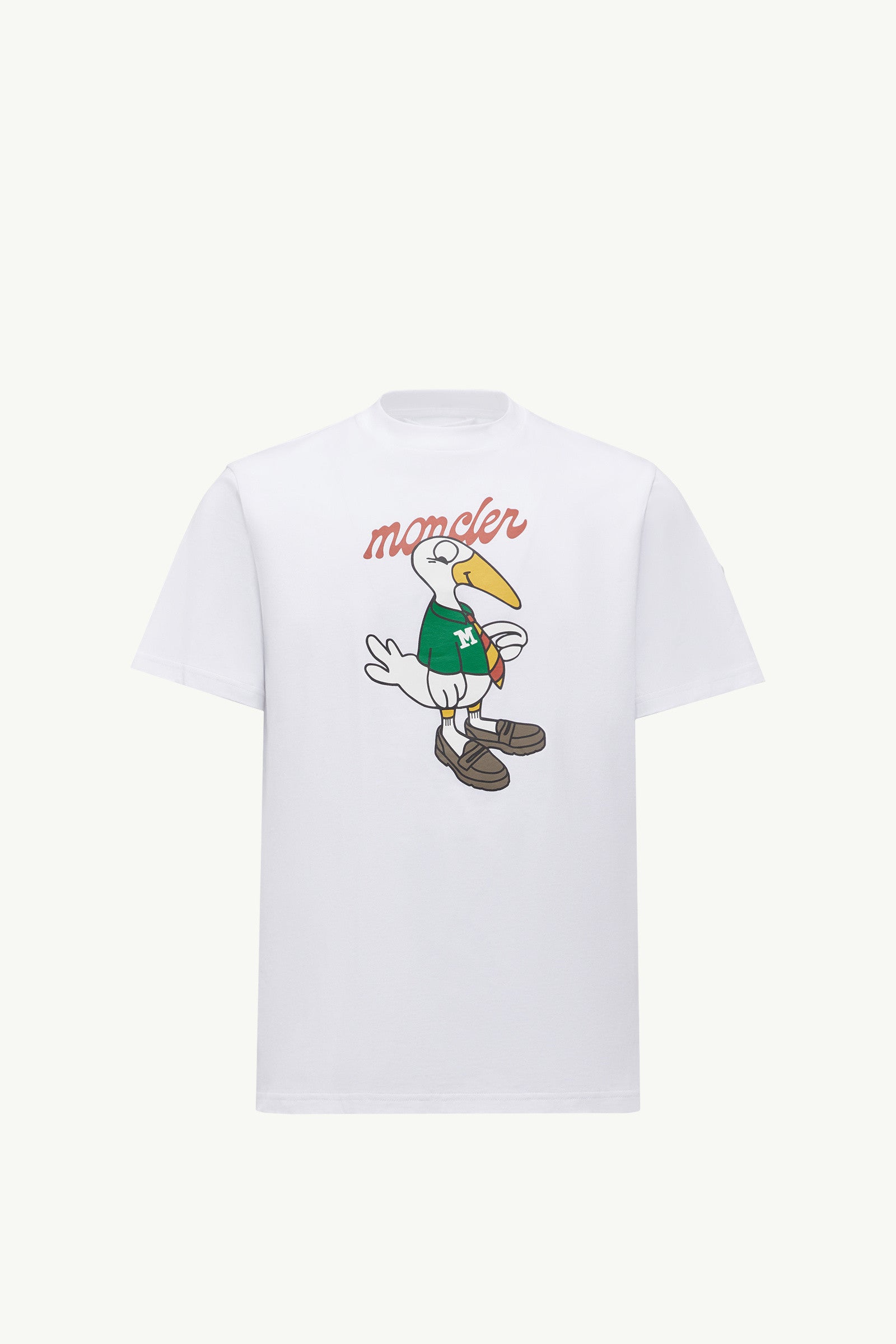 Moncler Mascot Logo Cotton T-Shirt White White