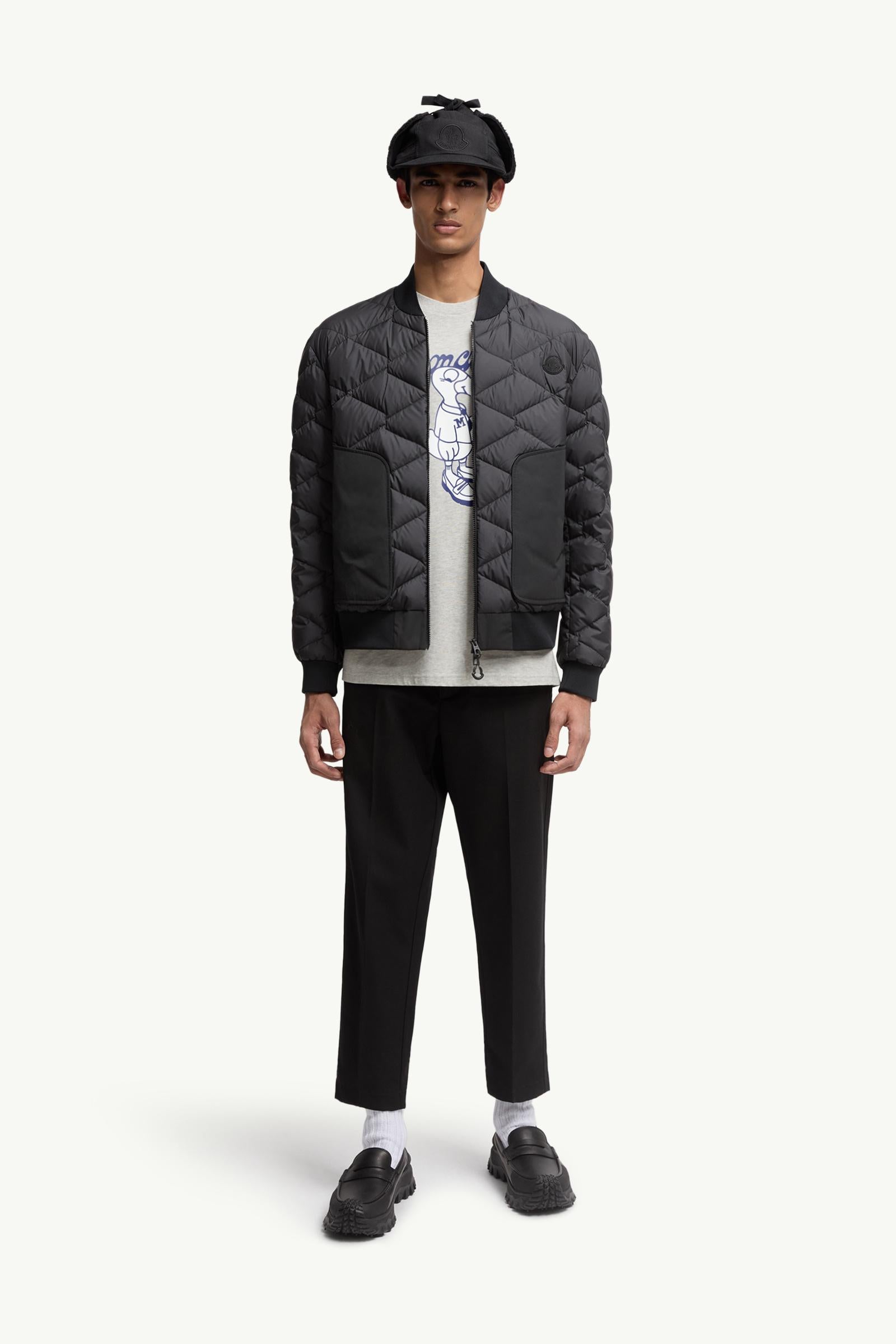 Moncler Mascot Logo Cotton T-Shirt Grey Grey