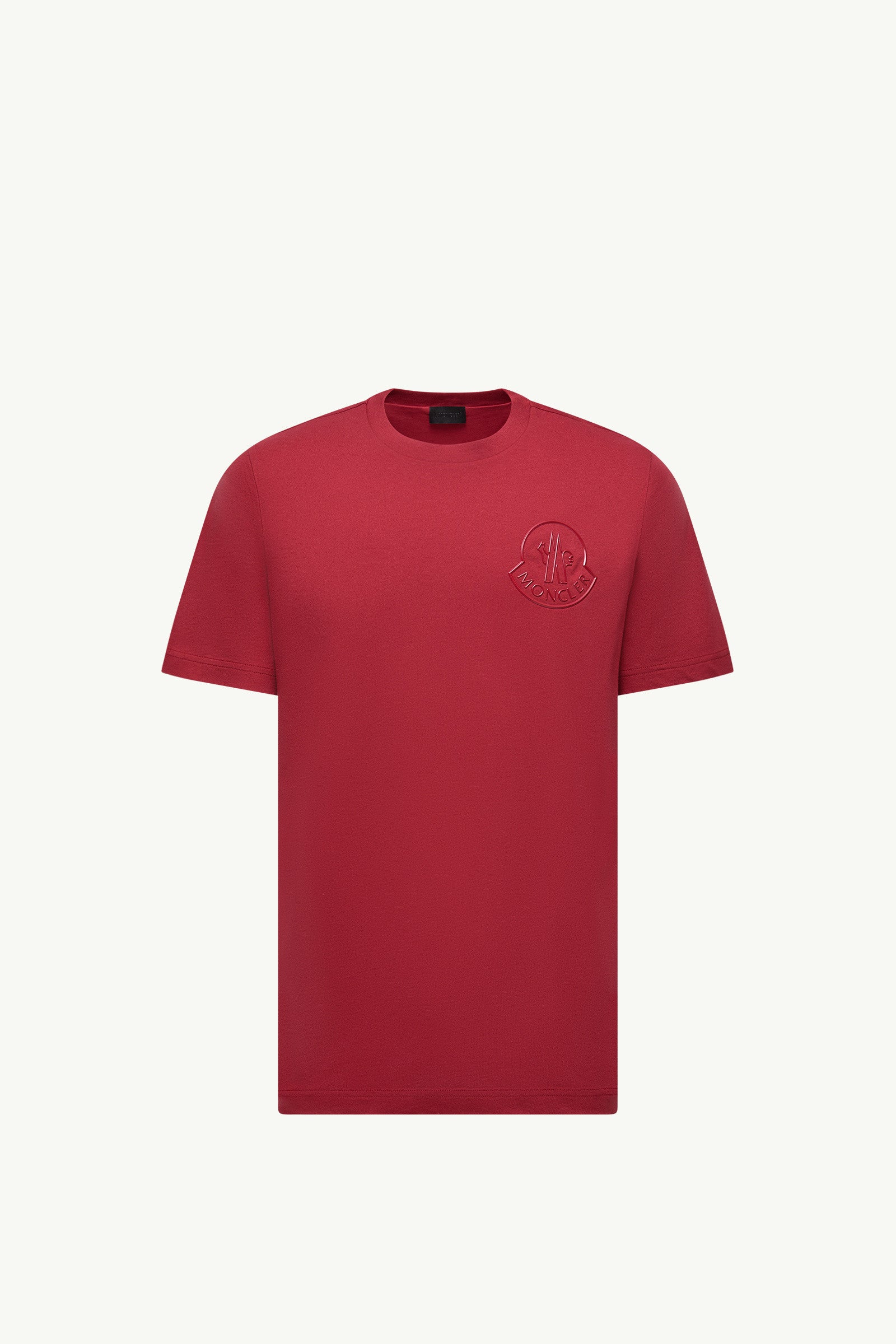 Moncler Three-Dimensional Logo Cotton T-Shirt Dark Red Dark Red