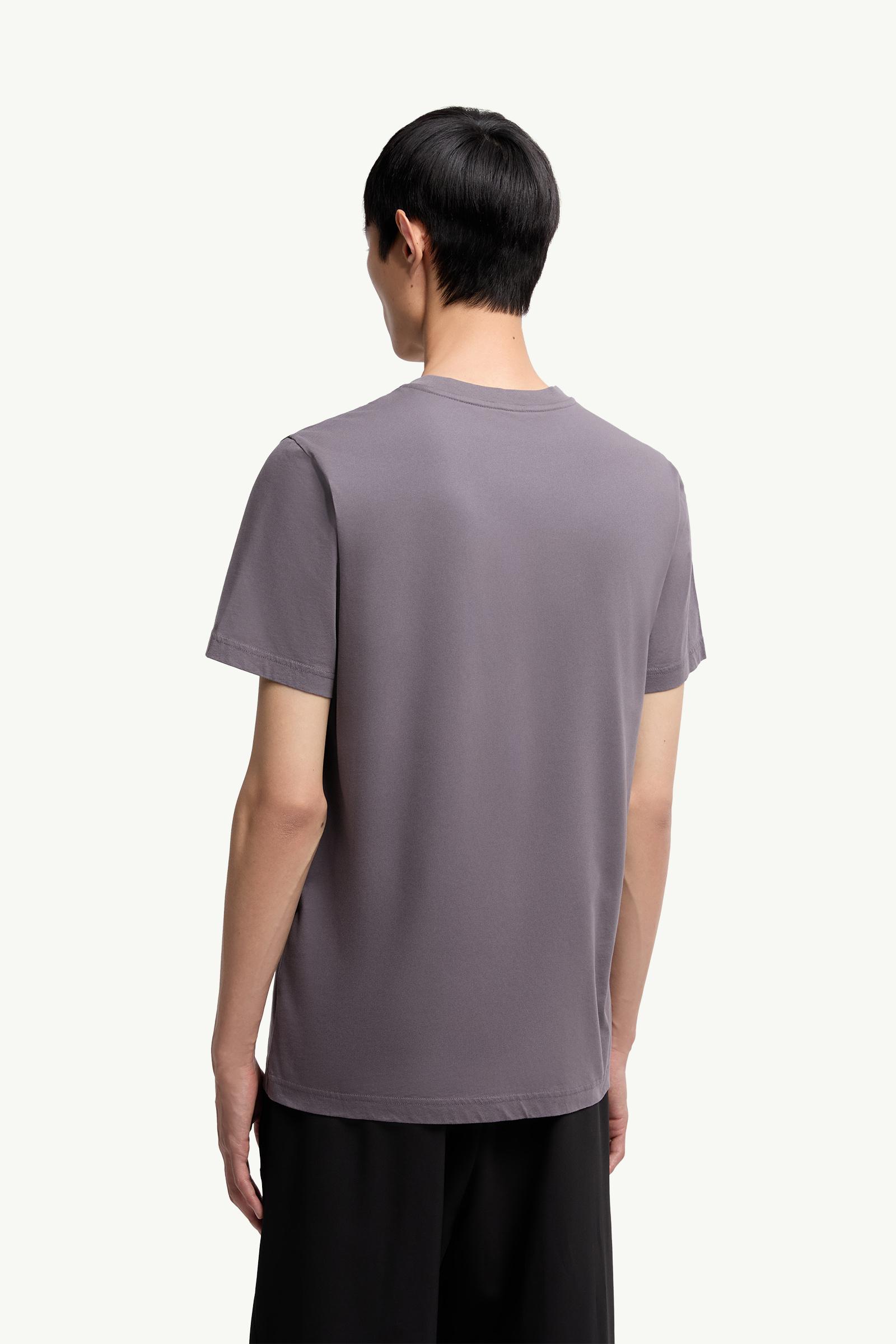 Moncler Cotton T-Shirt Dark Grey Dark Grey