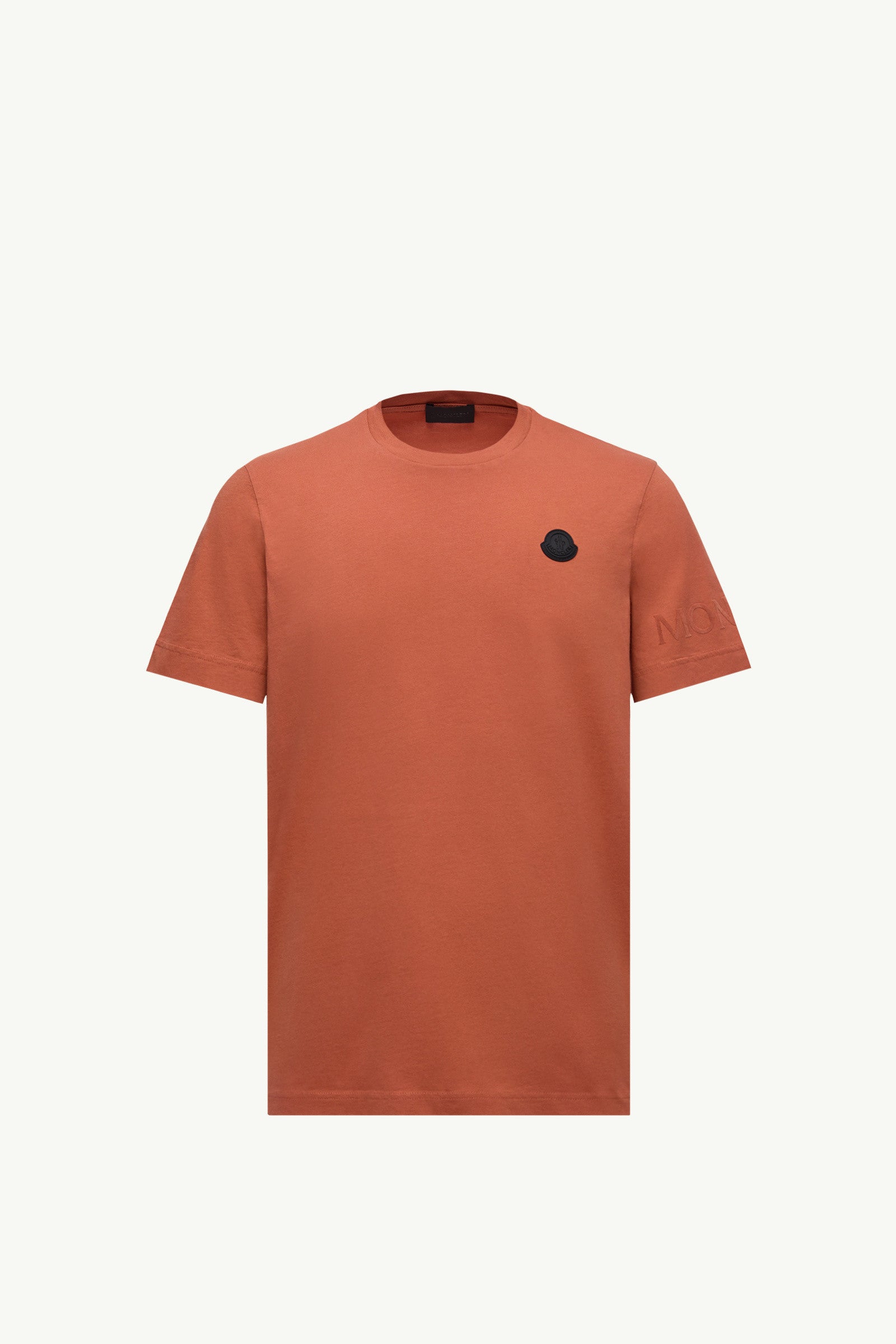 Moncler Logo Cotton T-Shirt Dark Orange Dark Orange