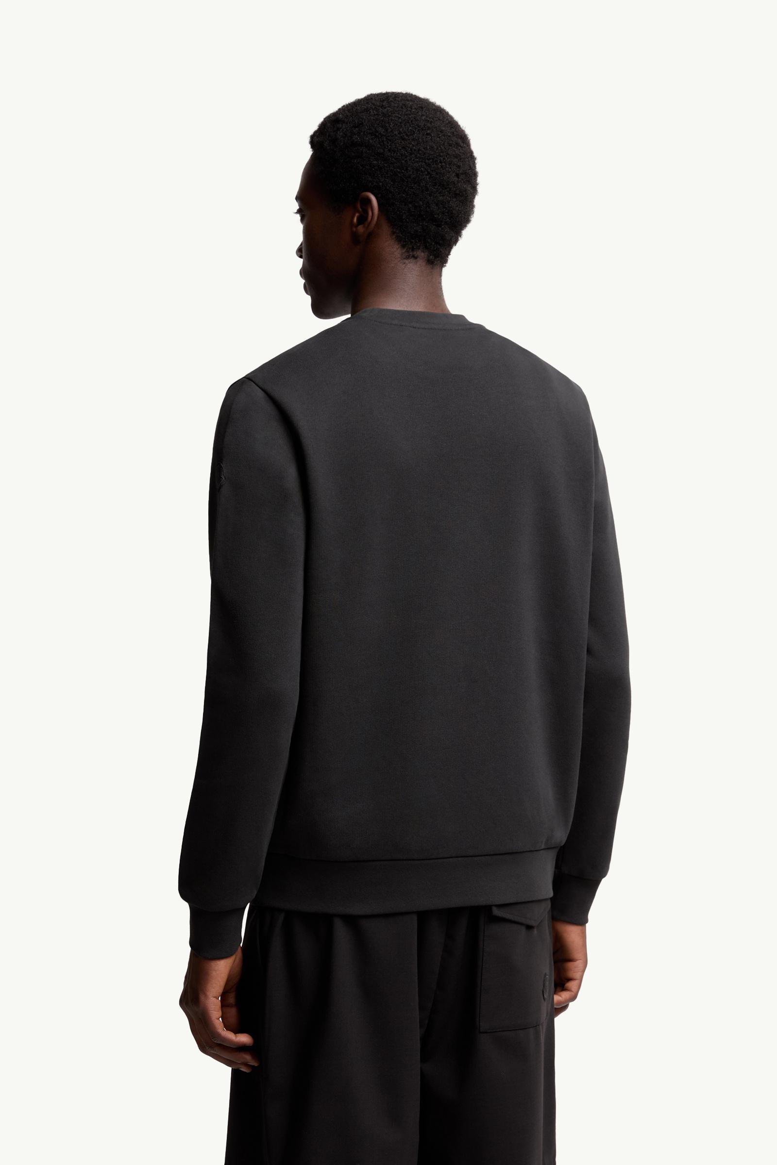 Moncler Mascot Patch Cotton Sweatshirt Black Black