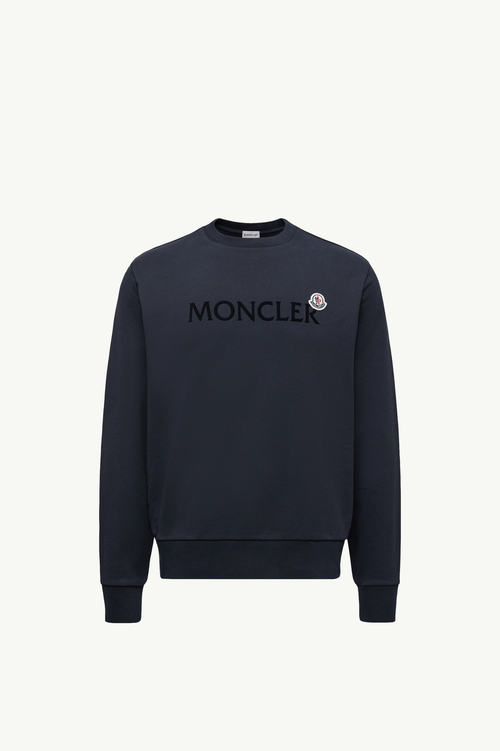 Moncler Logo Cotton Sweatshirt Night Blue Night Blue