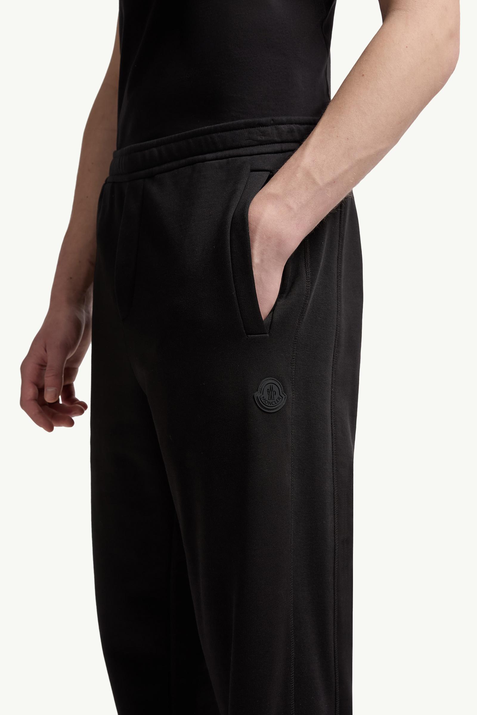 Moncler Cotton Sweatpants Black Black
