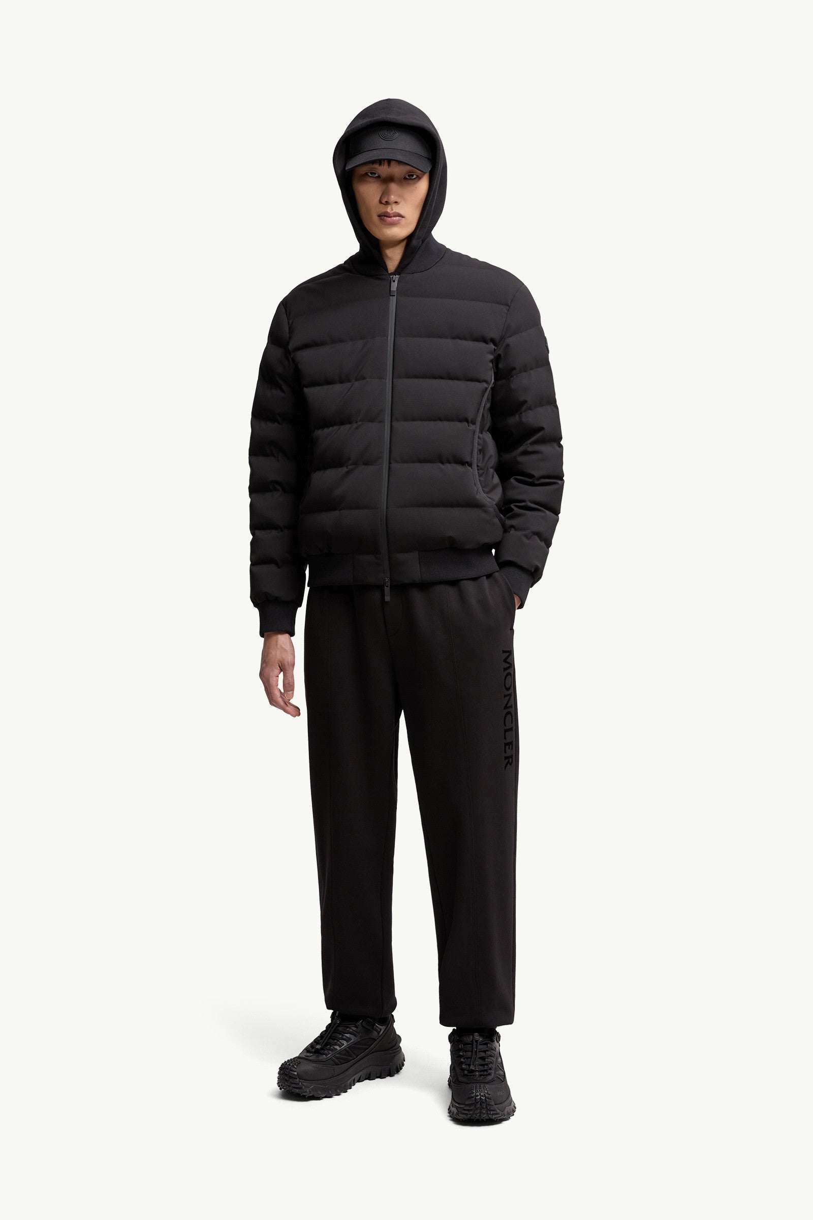 Moncler Cotton Sweatpants Black Black