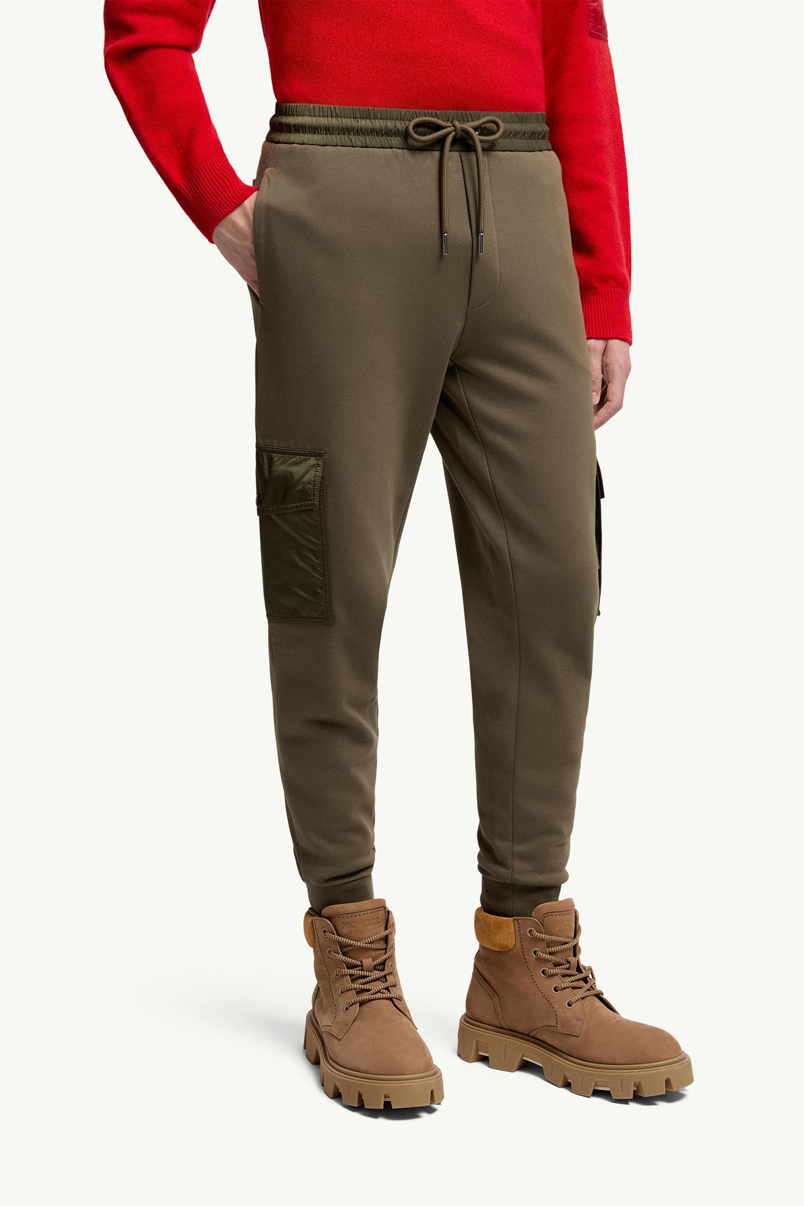 Moncler Cotton Blend Sweatpants Dark Green Dark Green