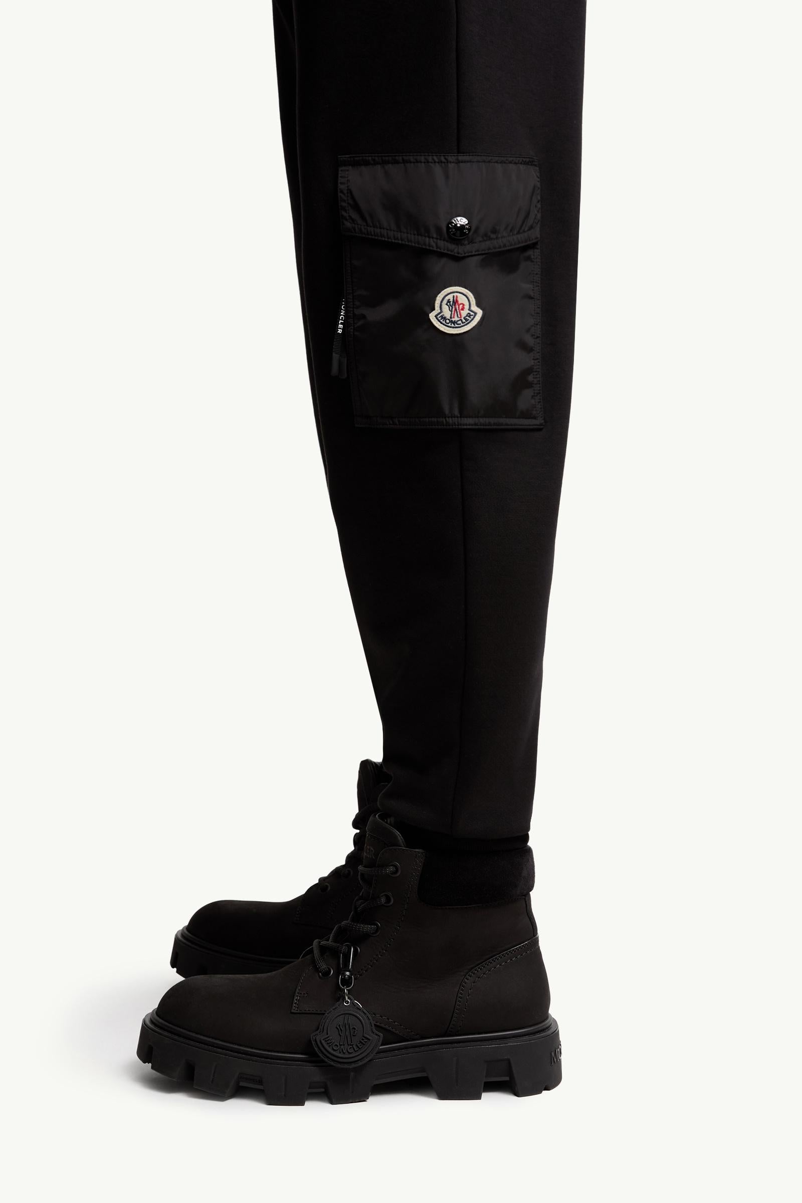 Moncler Cotton Blend Sweatpants Black Black