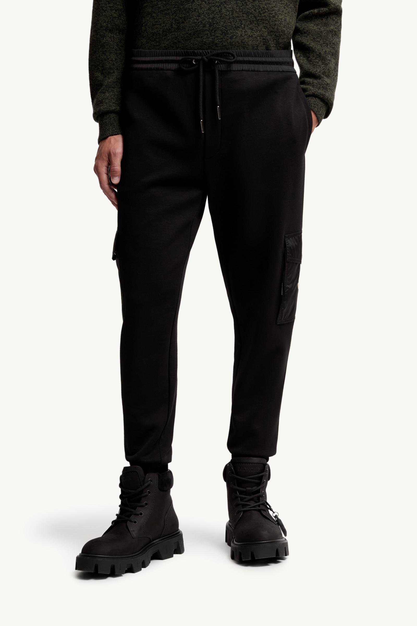 Moncler Cotton Blend Sweatpants Black Black