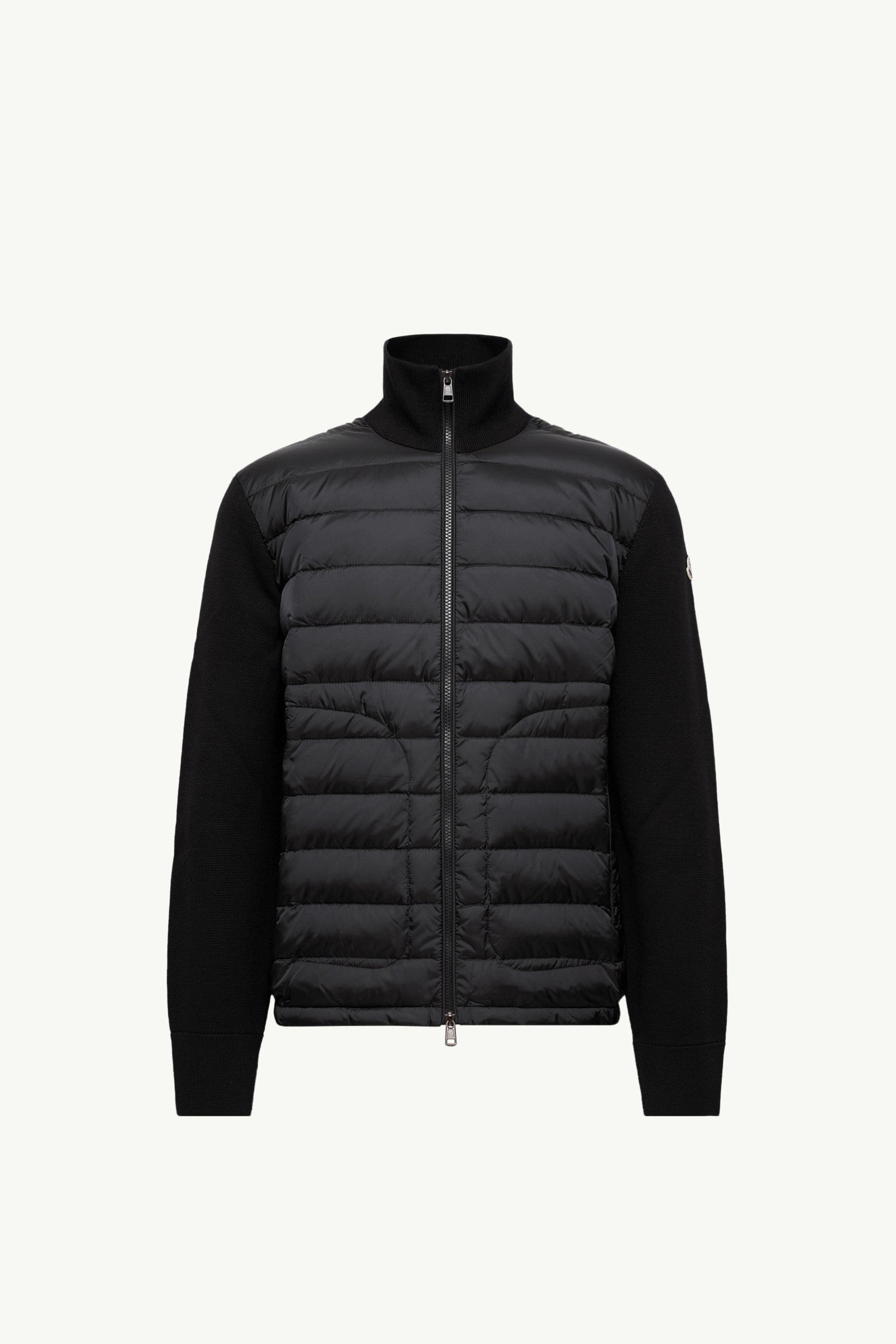 Moncler Padded Zip-Up Cardigan Black Black