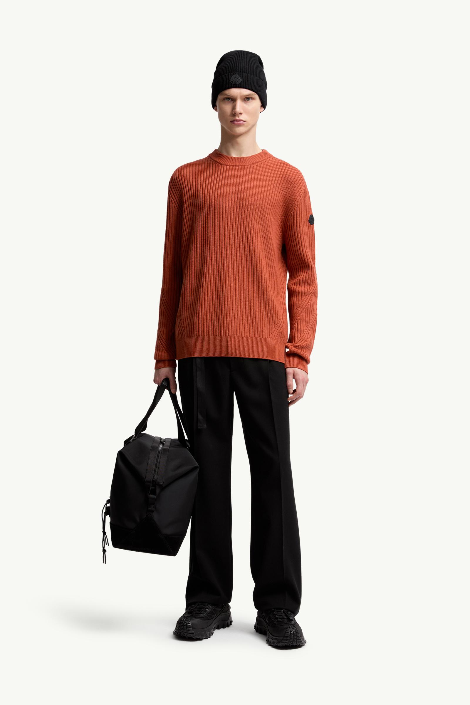 Moncler Wool Sweater Orange Orange