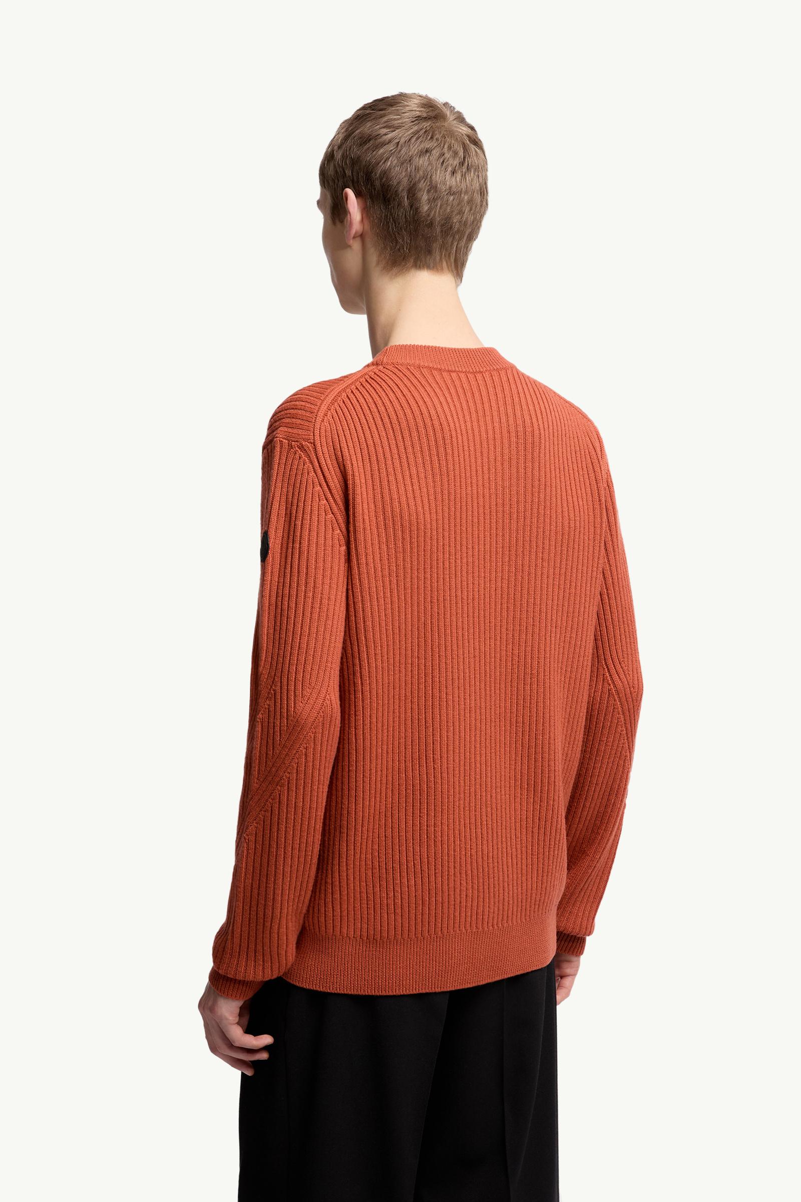 Moncler Wool Sweater Orange Orange