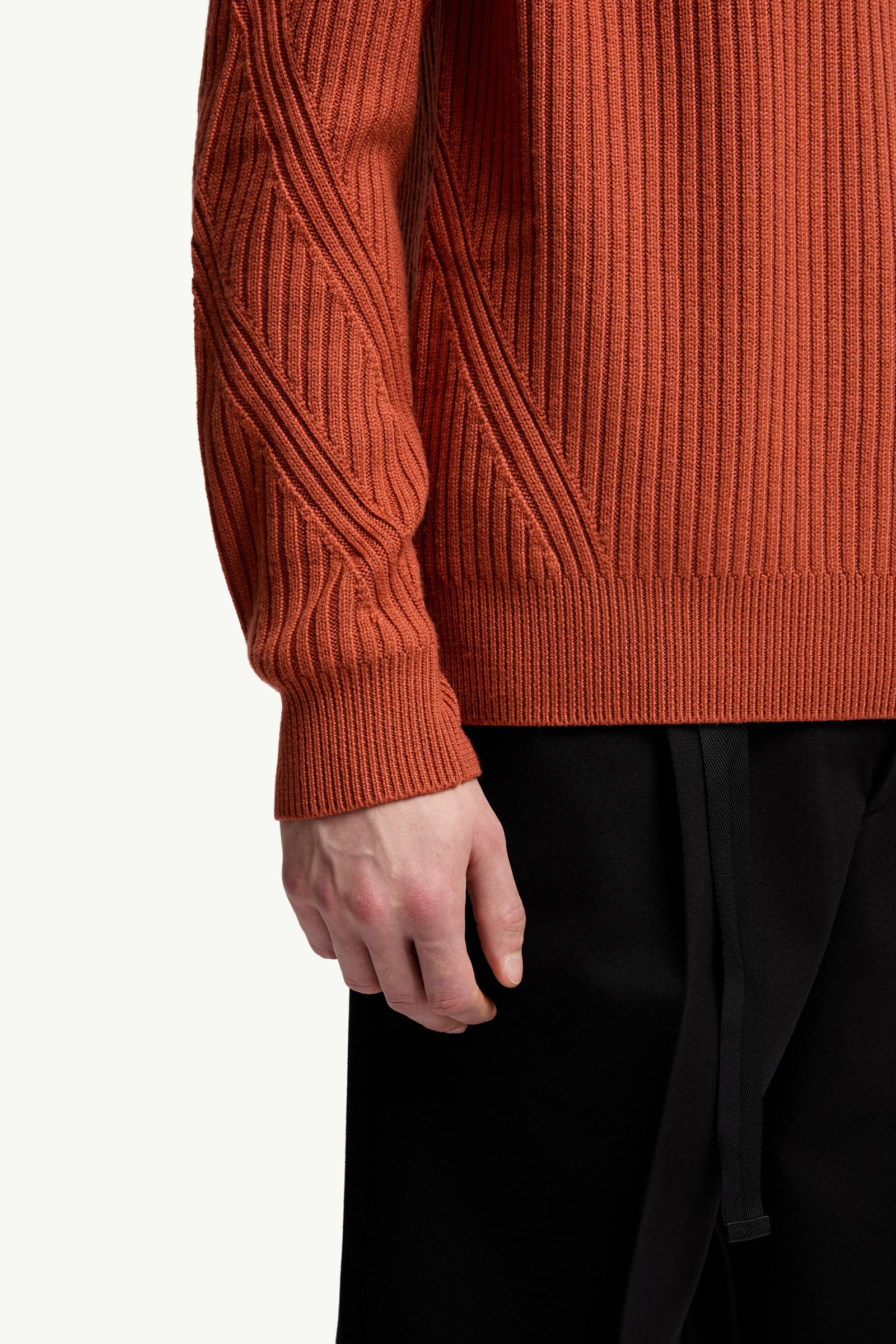 Moncler Wool Sweater Orange Orange
