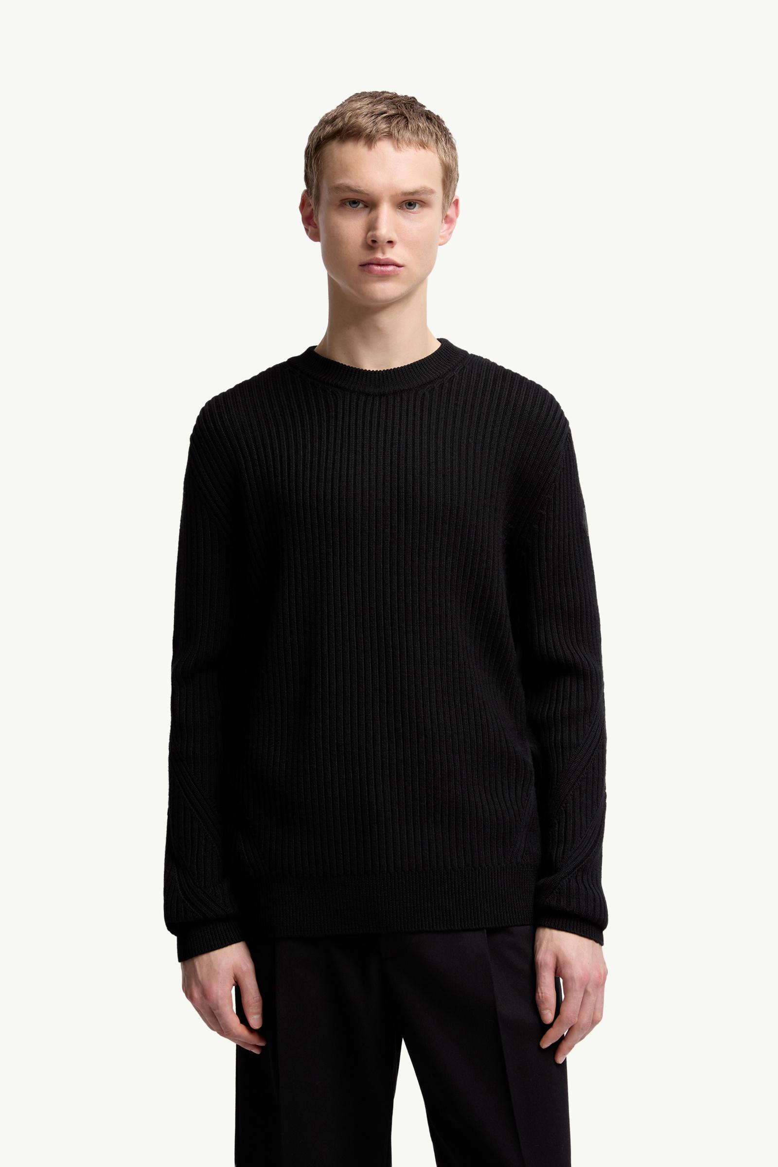 Moncler Wool Sweater Black Black