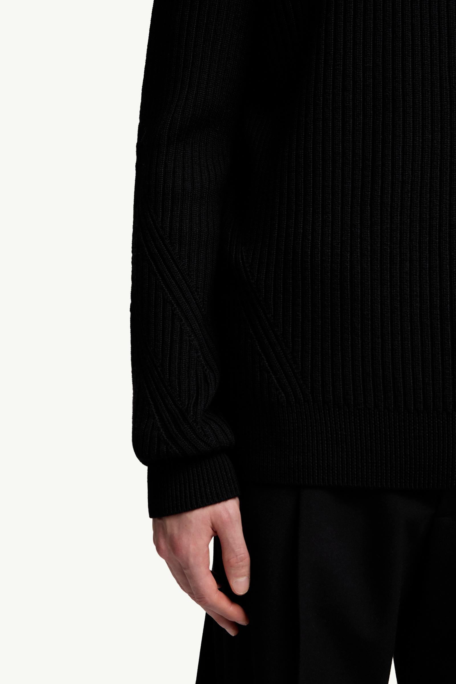 Moncler Wool Sweater Black Black