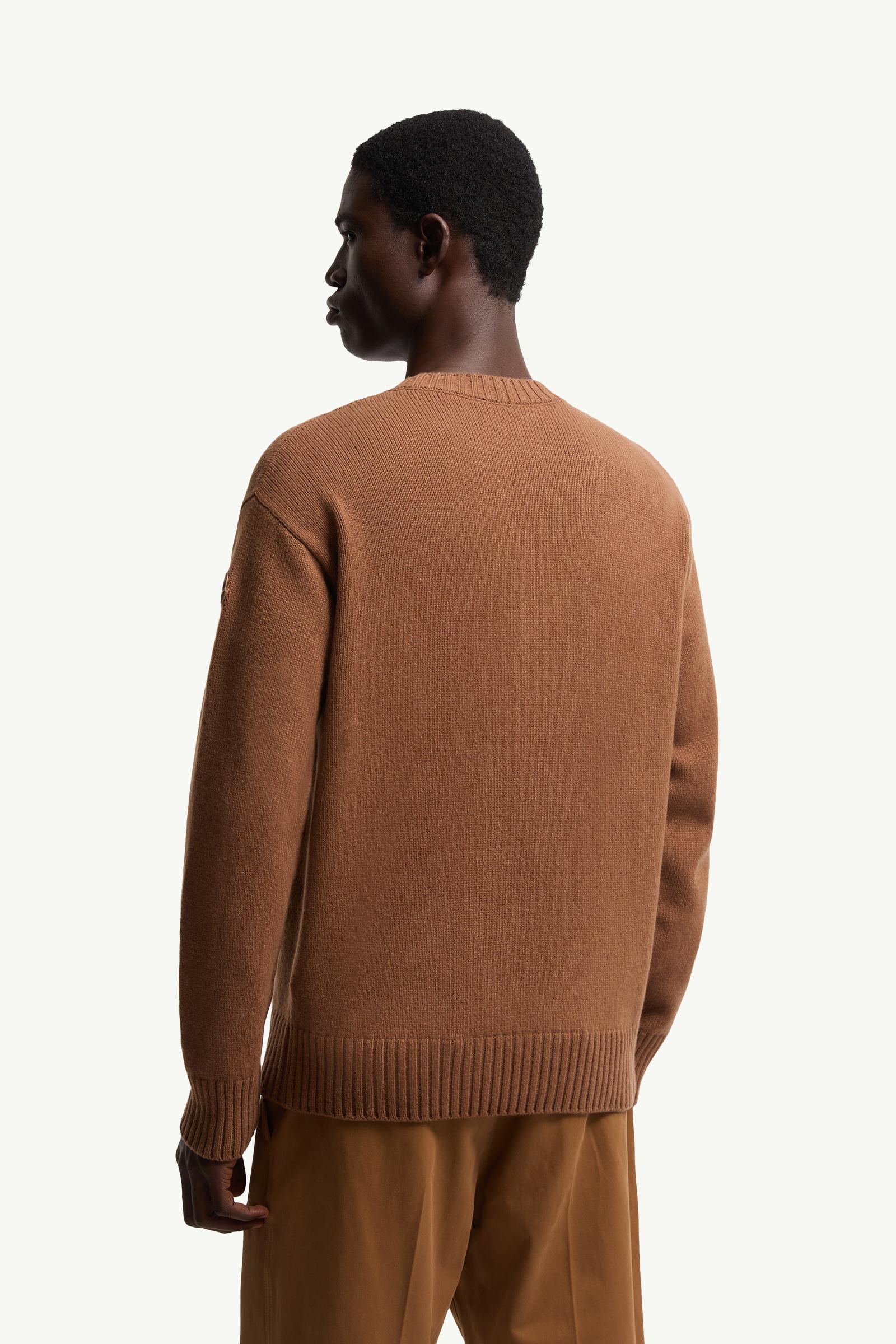 Moncler Wool & Cashmere Sweater Light Brown Light Brown