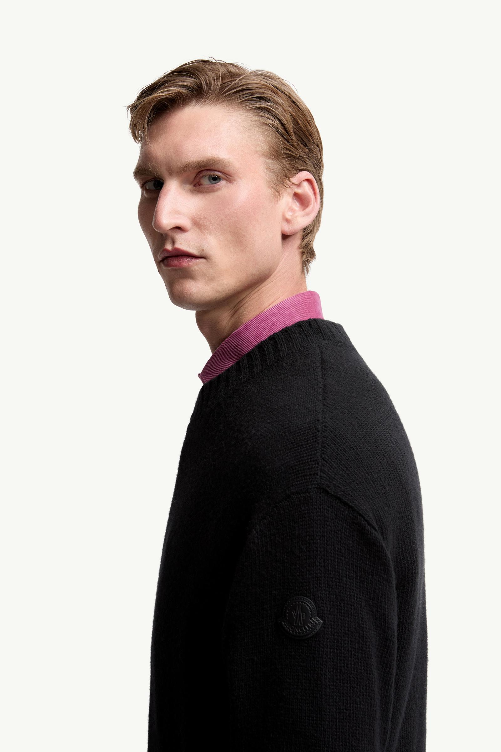 Moncler Wool & Cashmere Sweater Black Black