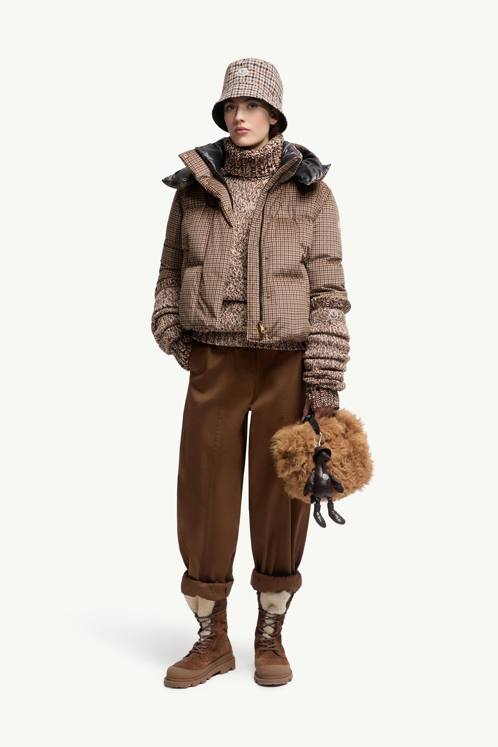 Moncler Straight Leg Cotton Gabardine Pants Brown Brown