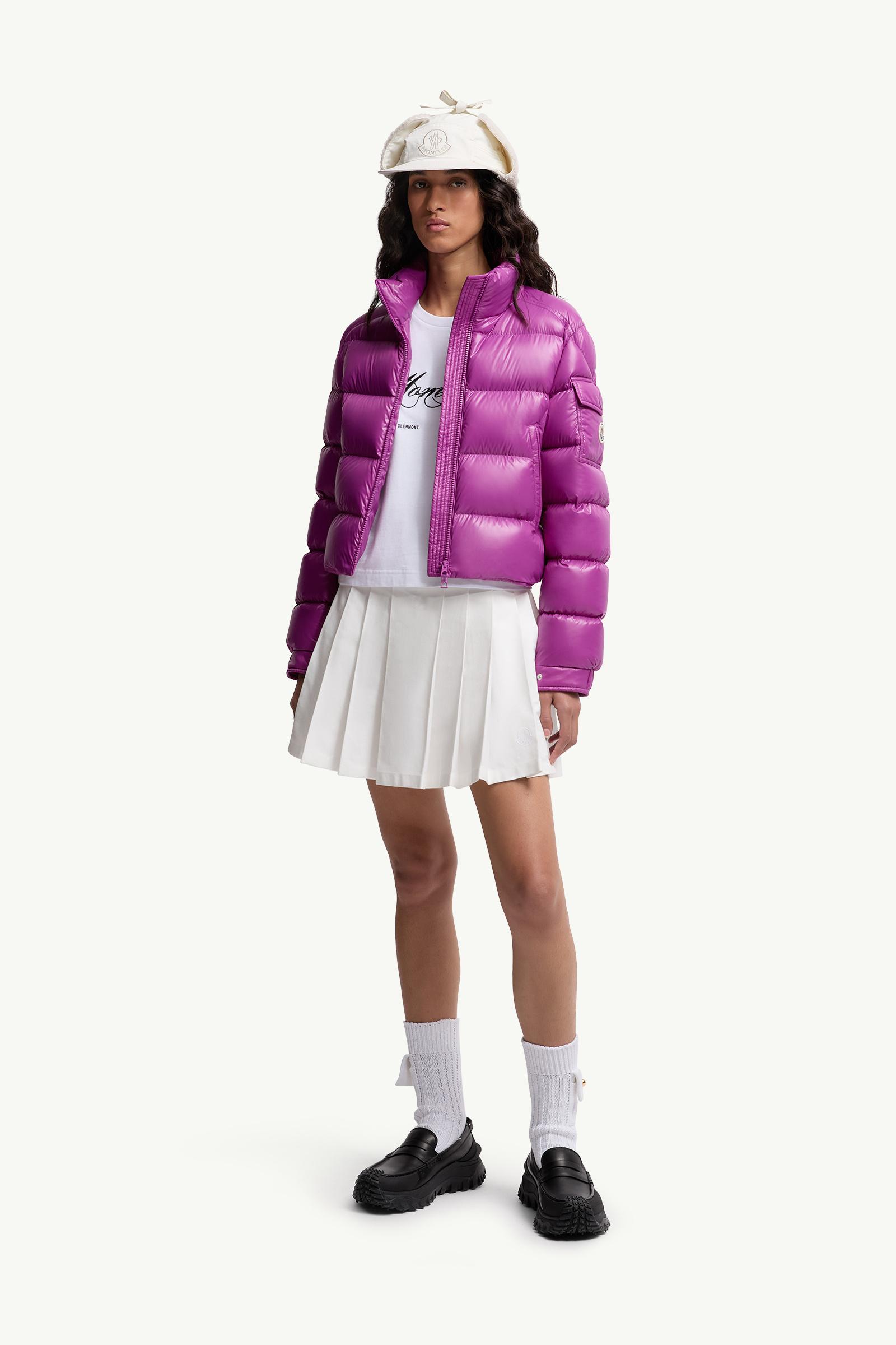 Moncler Embroidered Cursive Logo Cotton T-Shirt White White