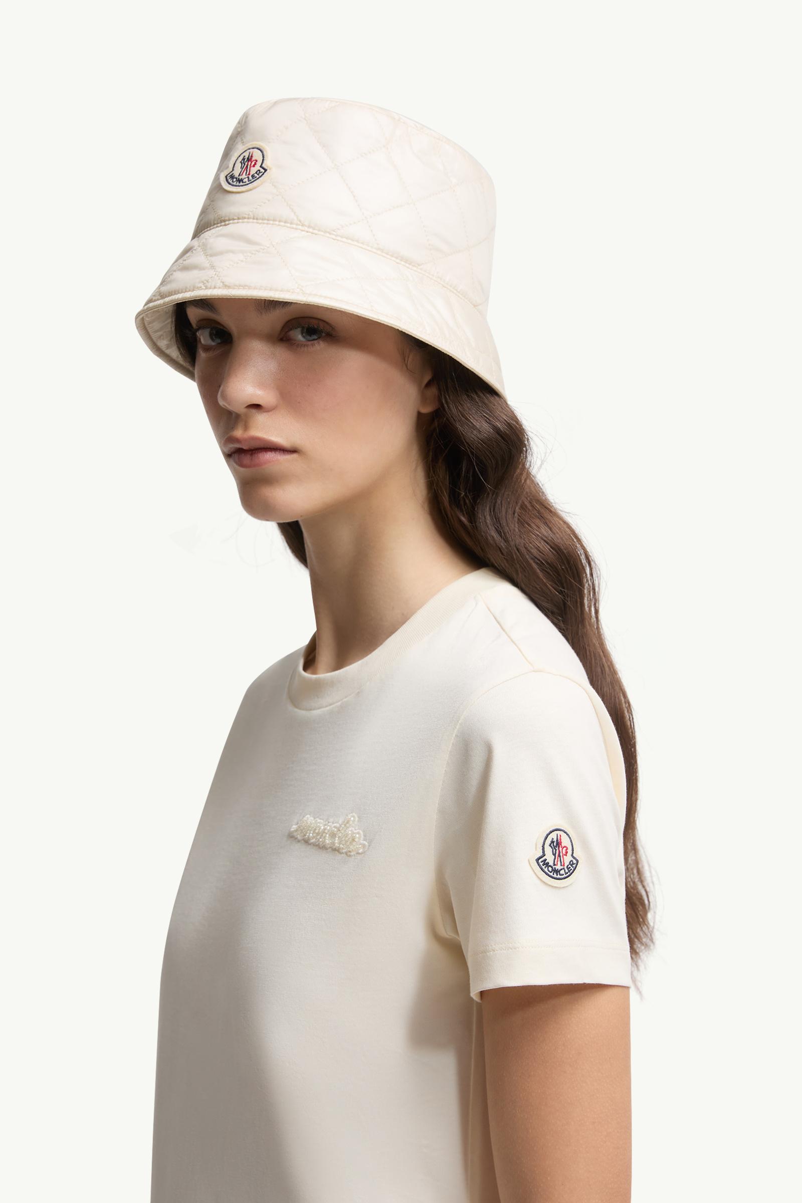 Moncler Beaded Logo Cotton T-Shirt White White