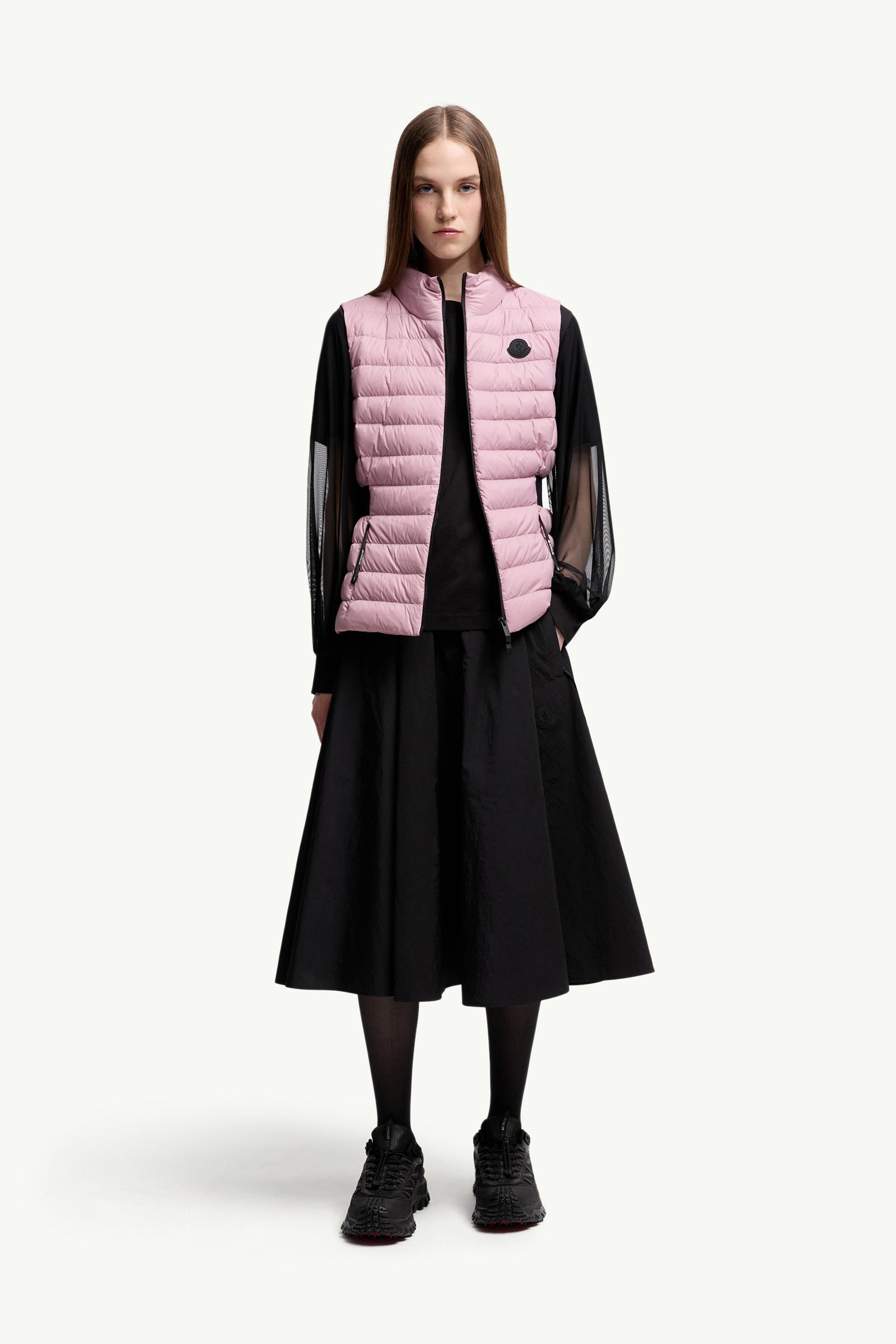 Moncler Tulle Long Sleeve Top Black Black