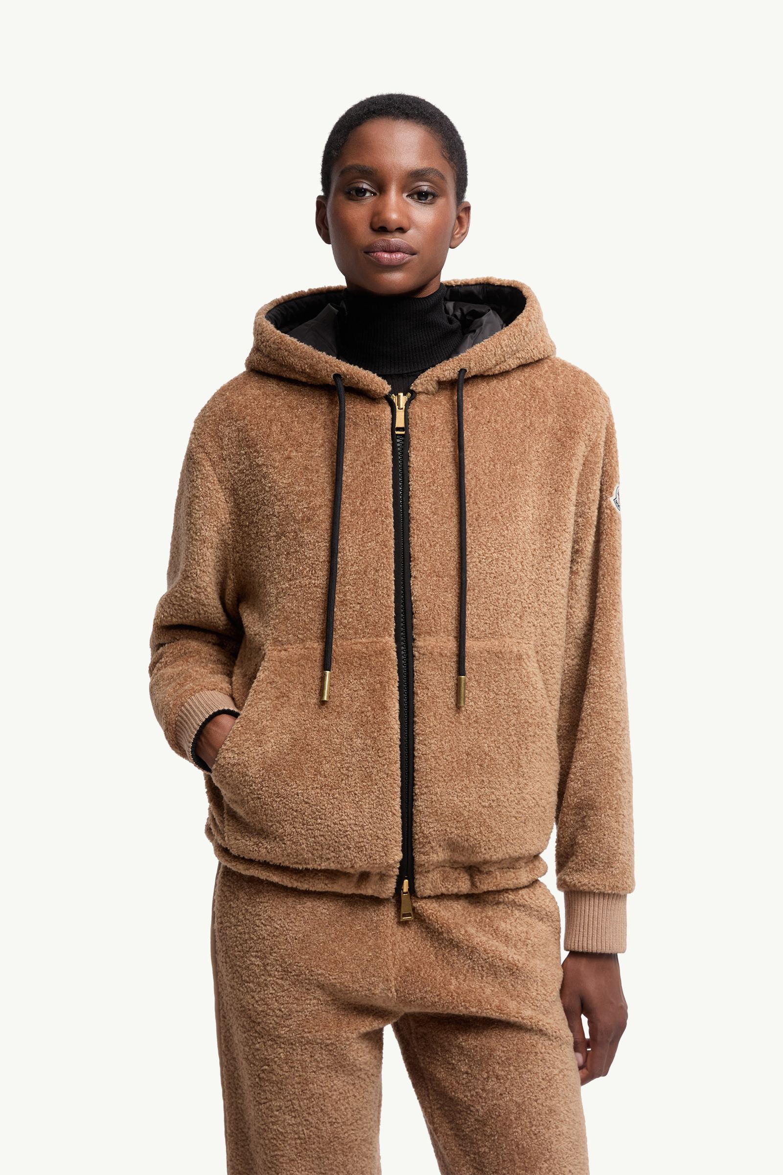 Moncler Reversible Padded Hoodie Brown & Black Brown & Black