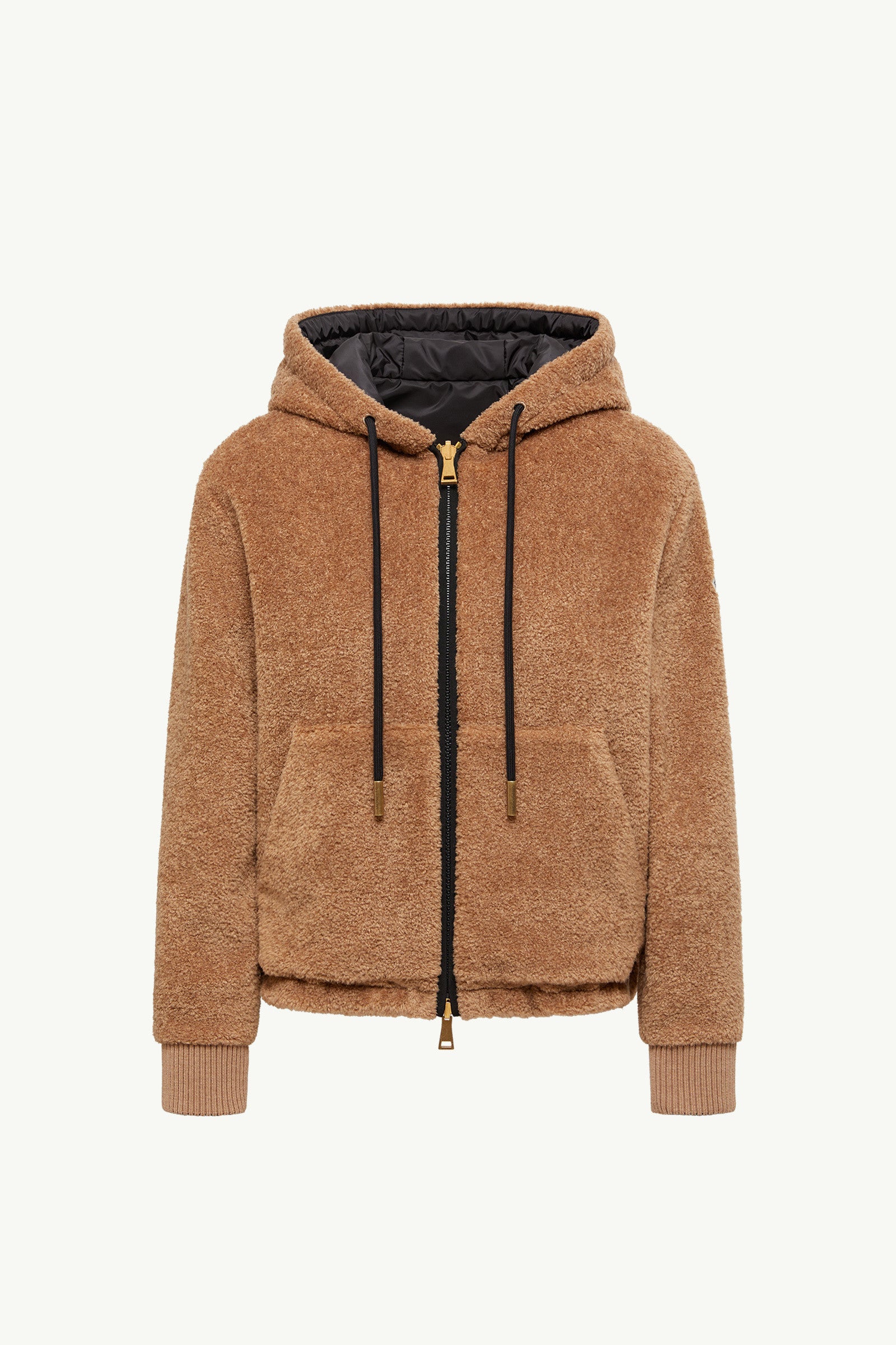 Moncler Reversible Padded Hoodie Brown & Black Brown & Black
