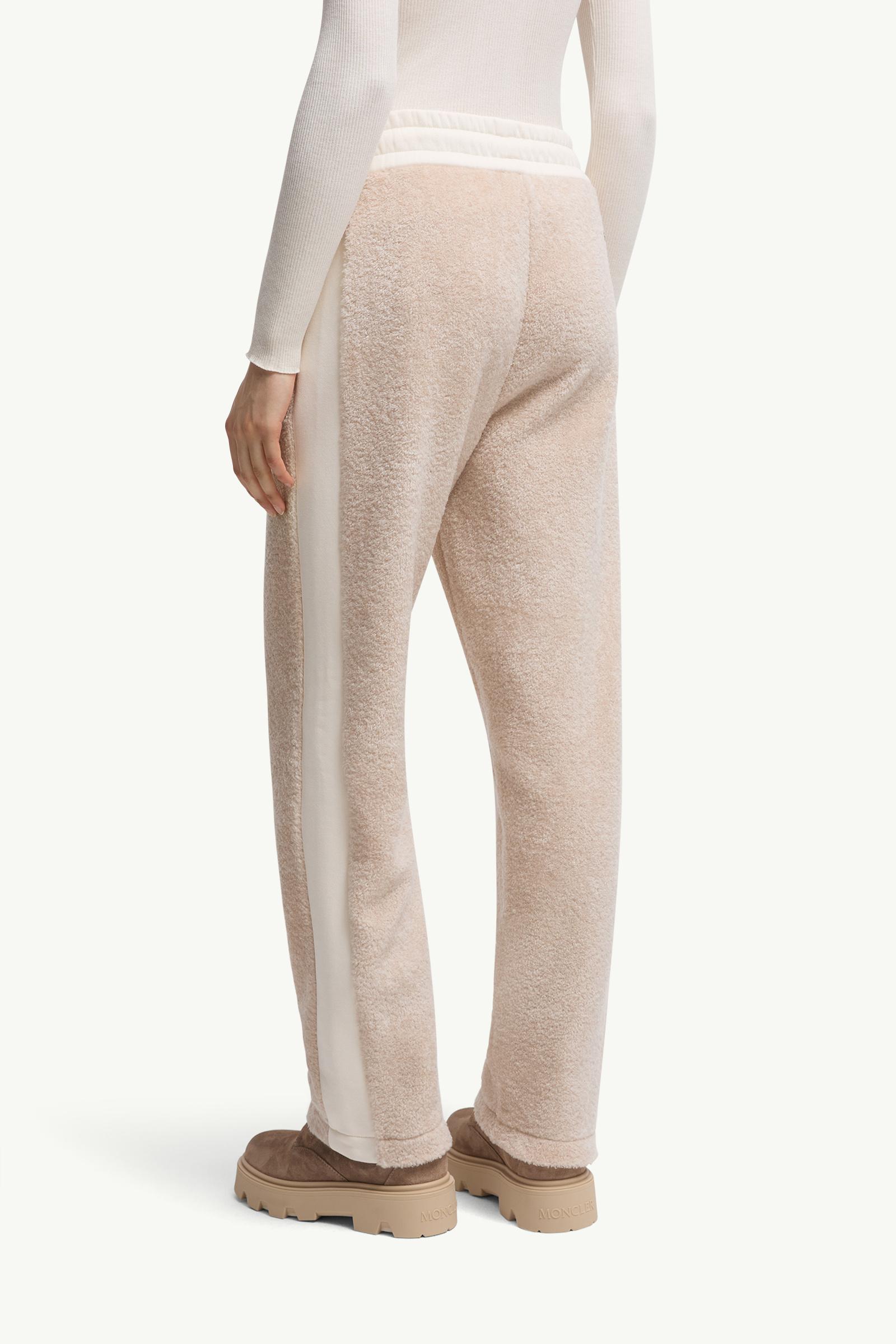 Moncler Teddy Sweatpants White White