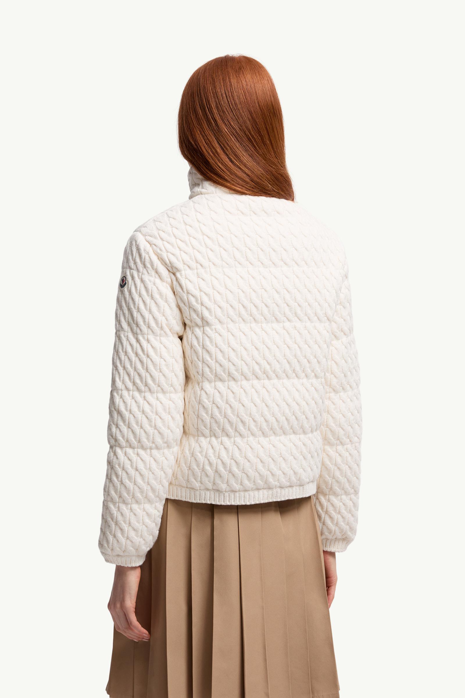 Moncler Padded Wool & Cotton Zip-Up Cardigan White White