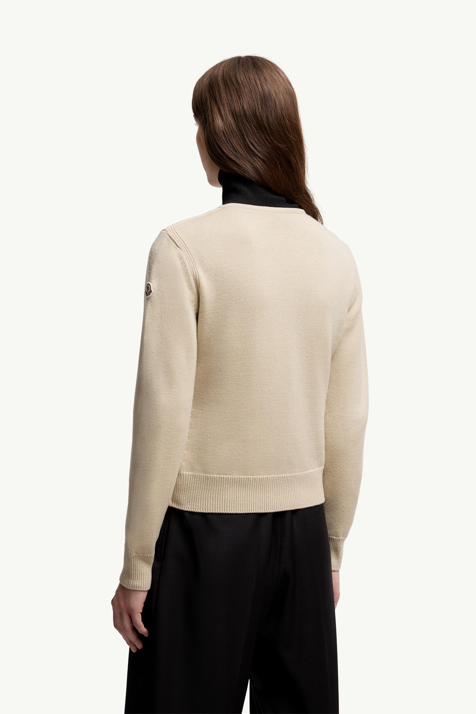 Moncler Padded Wool Cardigan Beige Beige