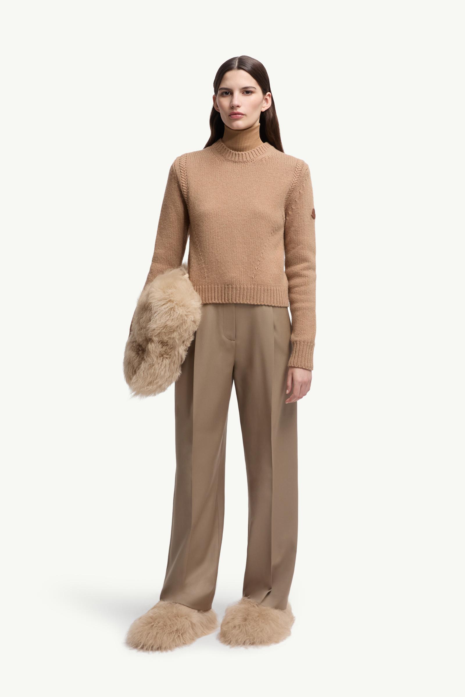 Moncler Wool & Cashmere Sweater Beige Beige