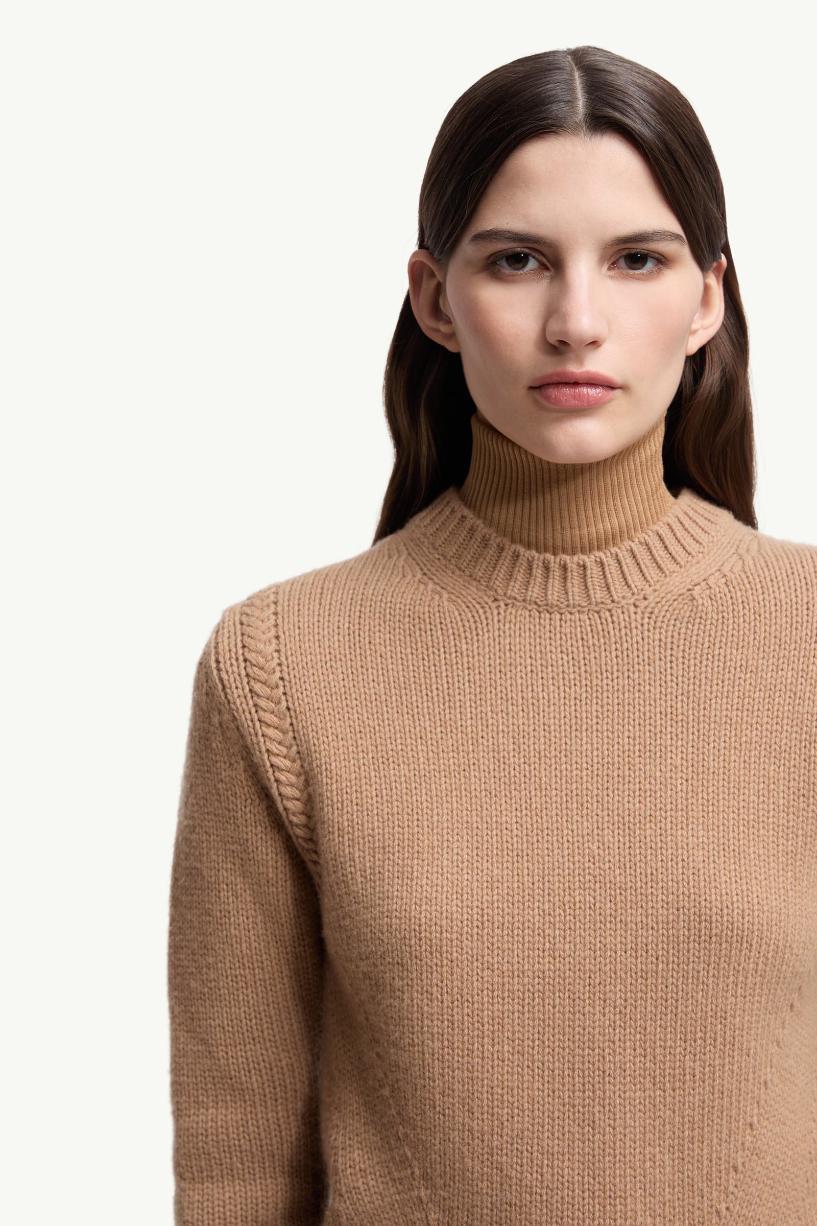 Moncler Wool & Cashmere Sweater Beige Beige