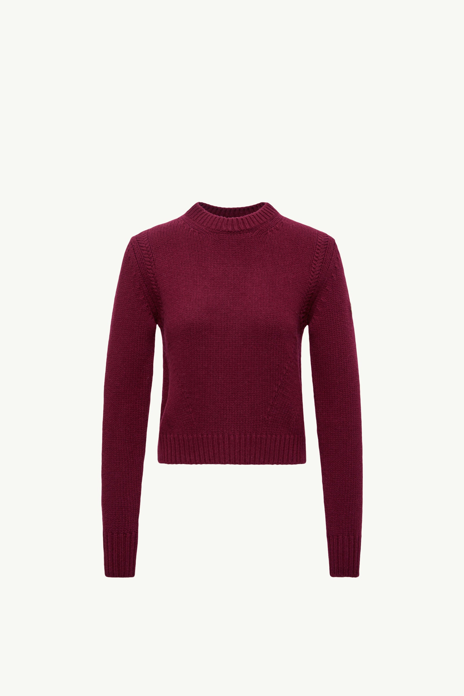 Moncler Wool & Cashmere Sweater Burgundy Burgundy