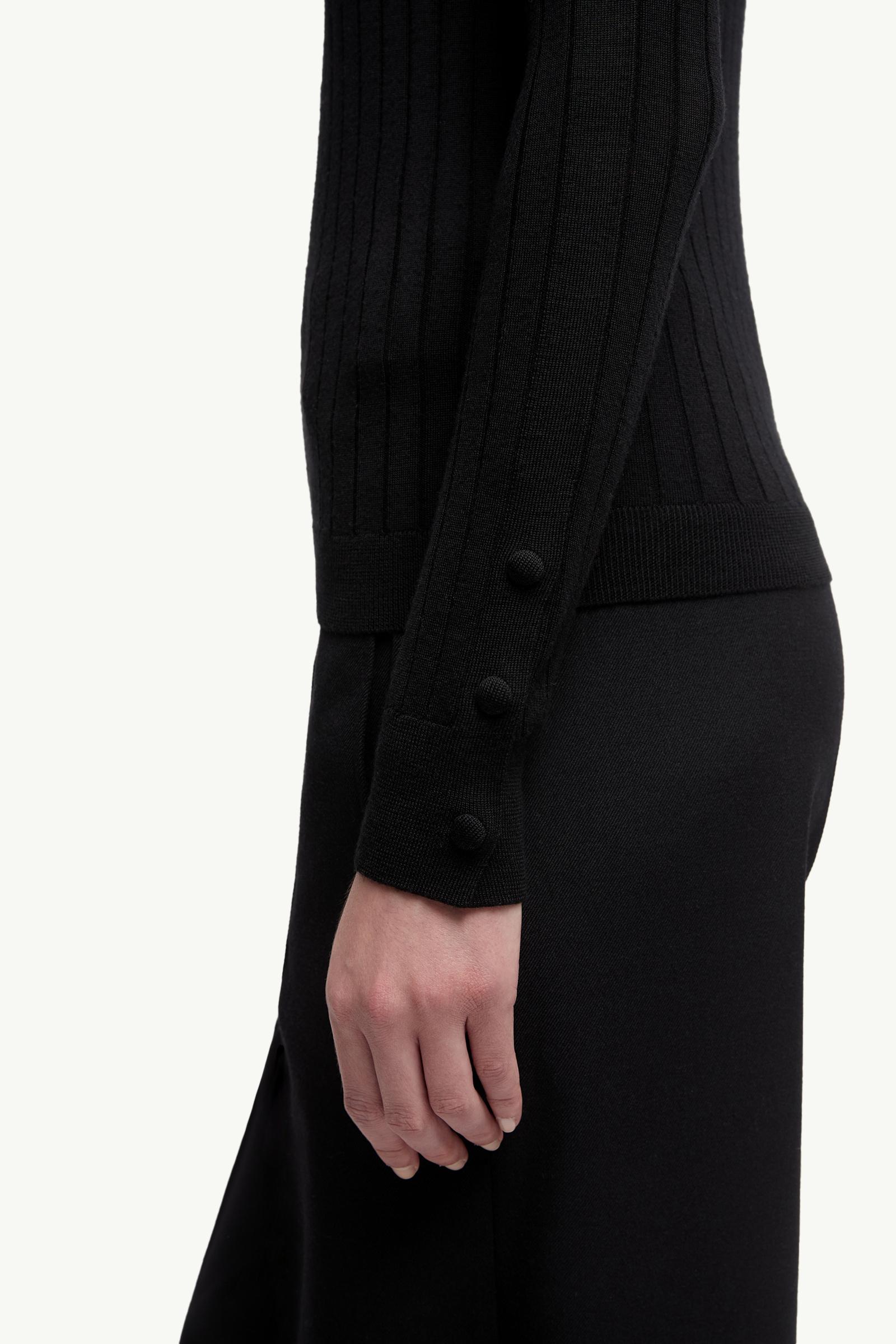 Moncler Wool & Cashmere Turtleneck Sweater Black Black