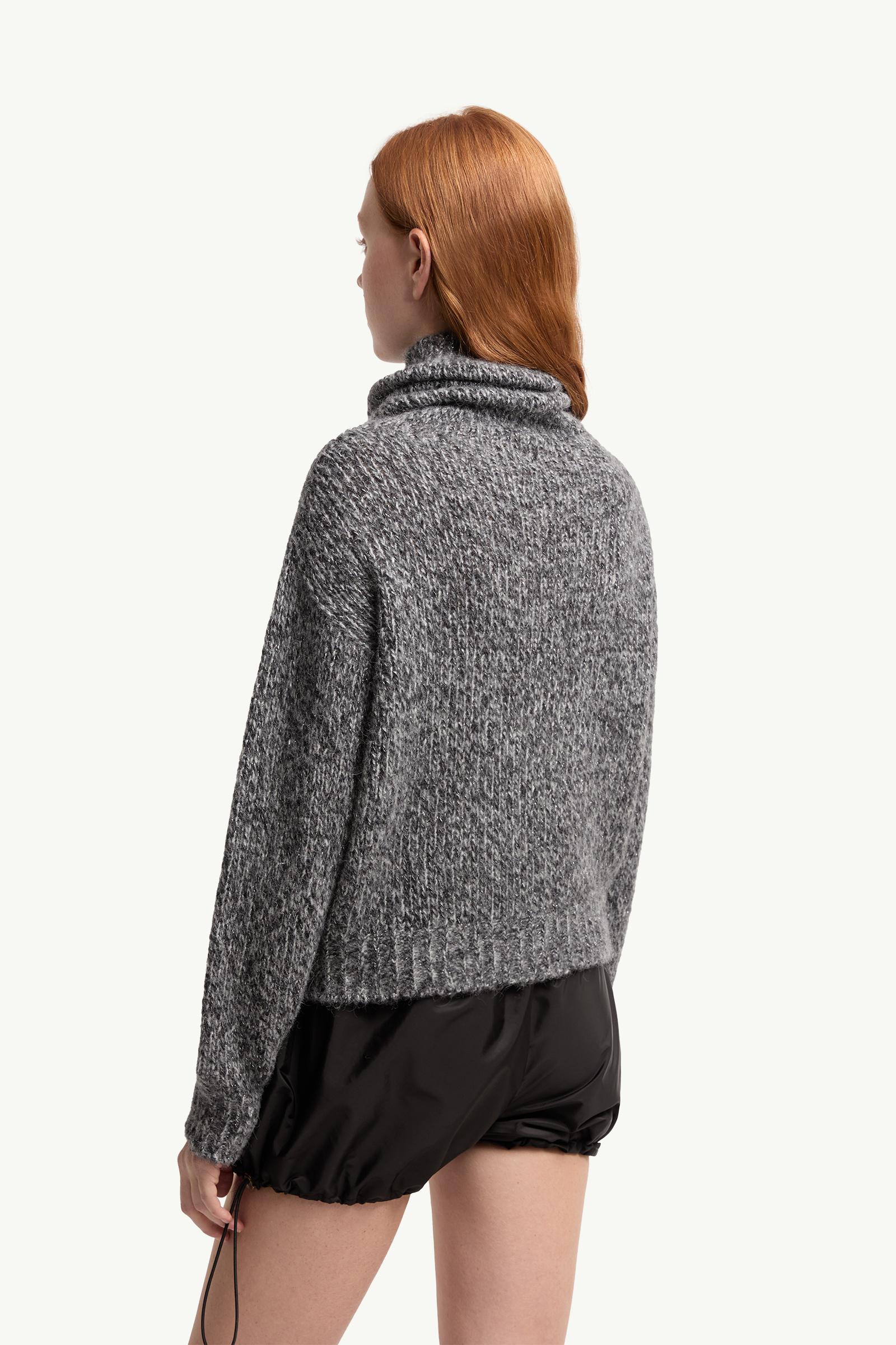 Moncler Alpaca Blend Turtleneck Sweater Dark Grey Dark Grey